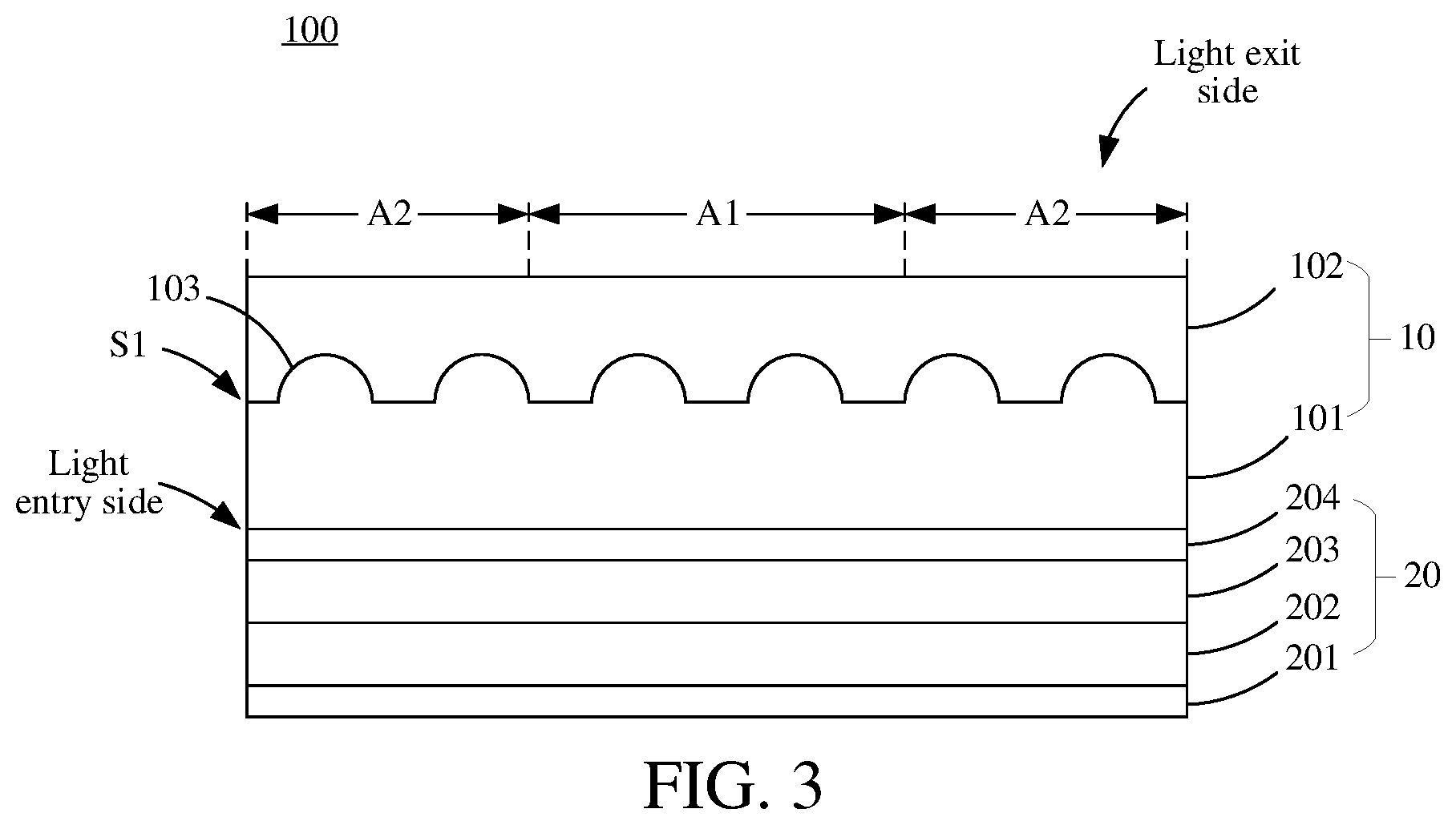 Patent US12120939 Figure 2 – Cover plate and display device
