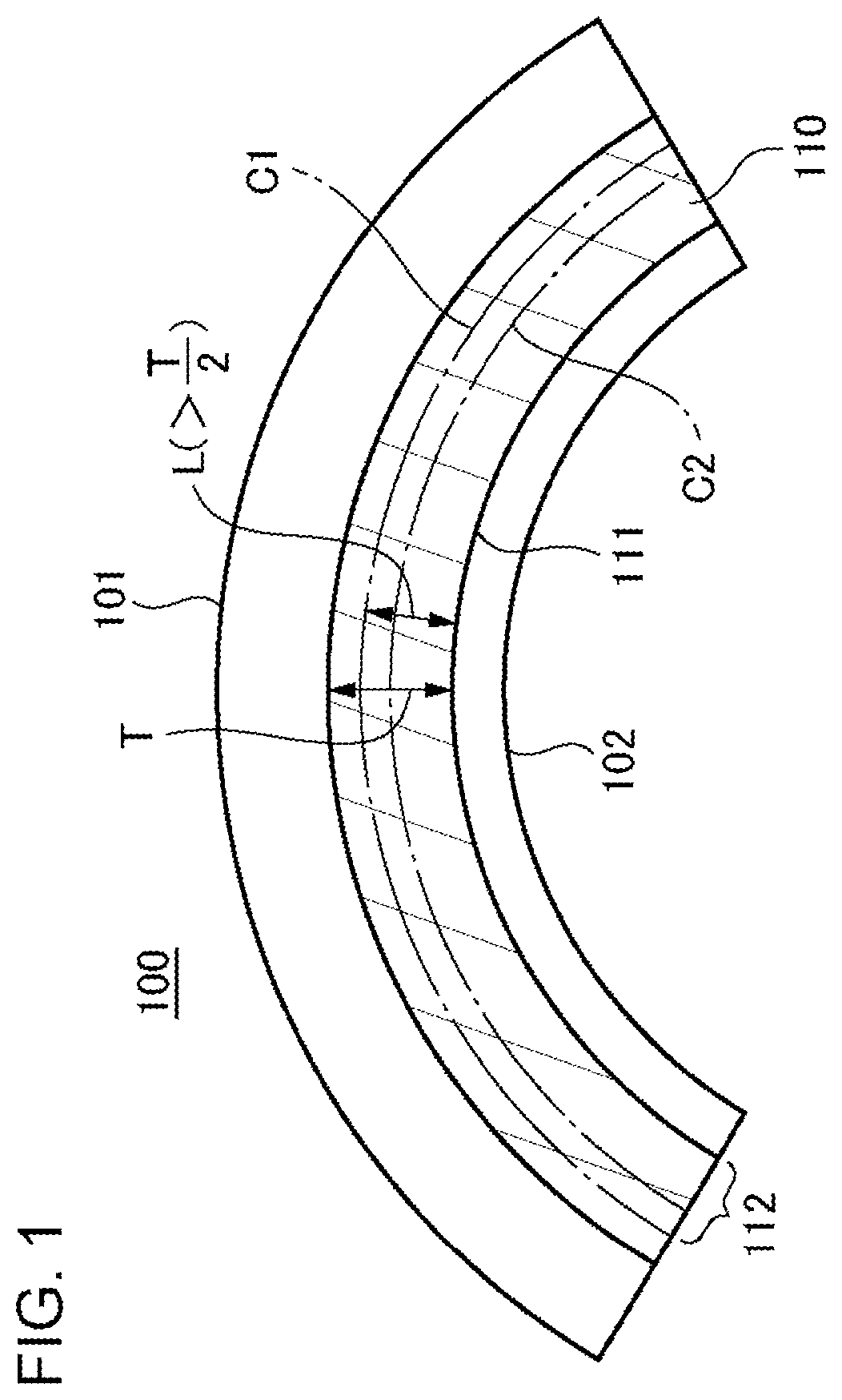 Patent US12120942 Figure 1 – Light emitting element including a fixation member fixing a flexible plate-like portion