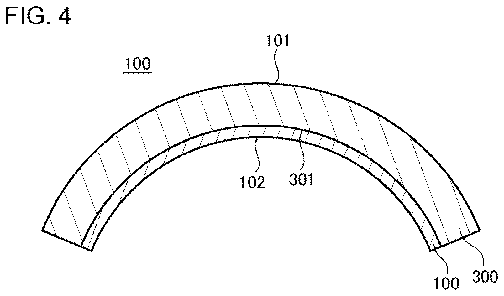 Patent US12120942 Figure 4 – Light emitting element including a fixation member fixing a flexible plate-like portion
