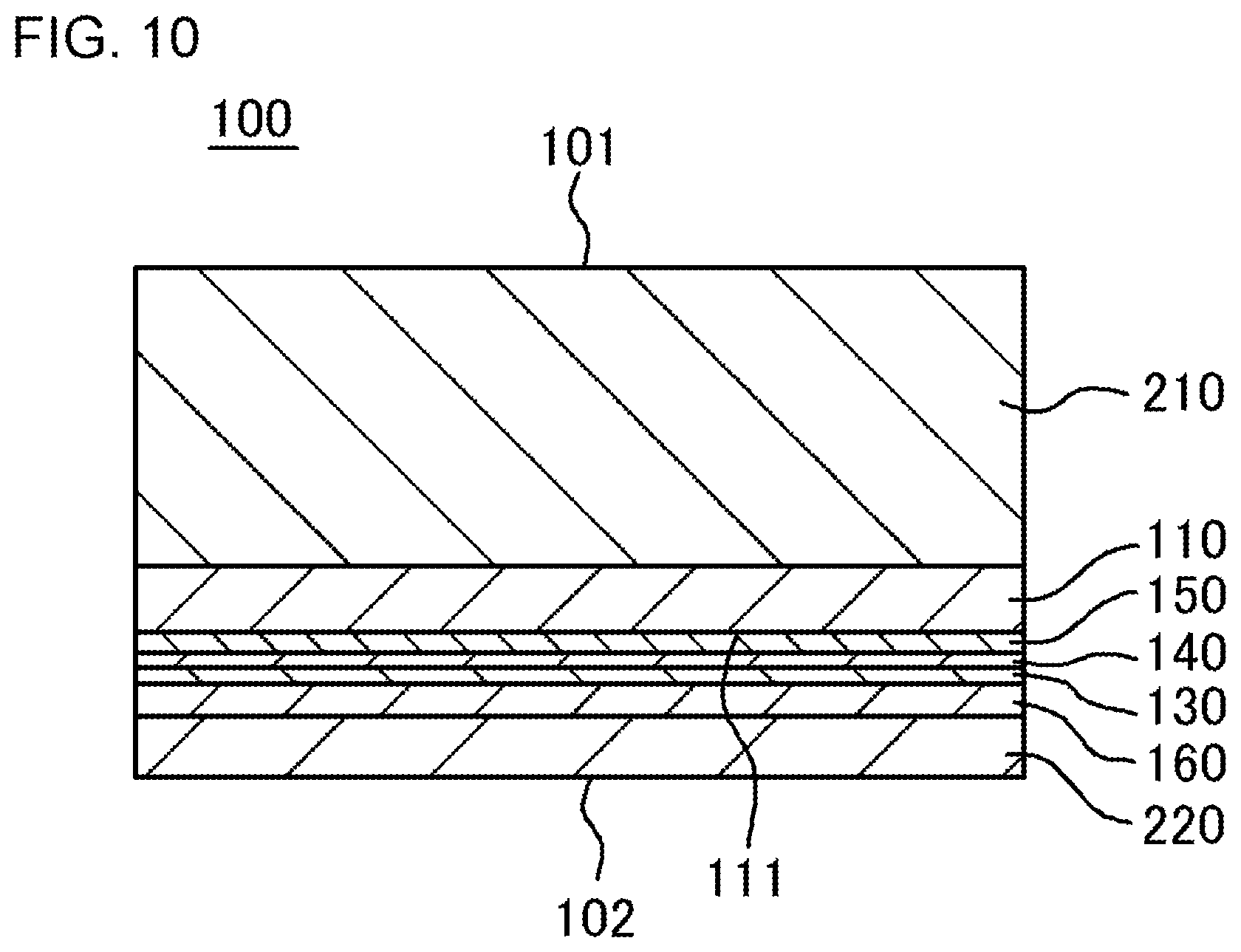 Patent US12120942 Figure 10 – Light emitting element including a fixation member fixing a flexible plate-like portion