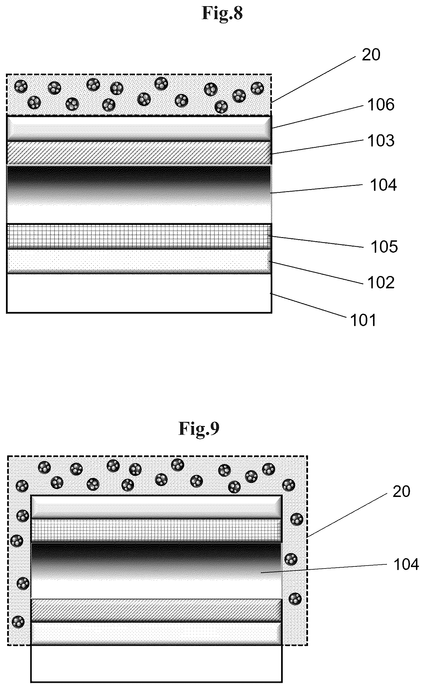 Patent US12120944 Figure 7 – Materials and method for trapping lead leakage in perovskite solar cells