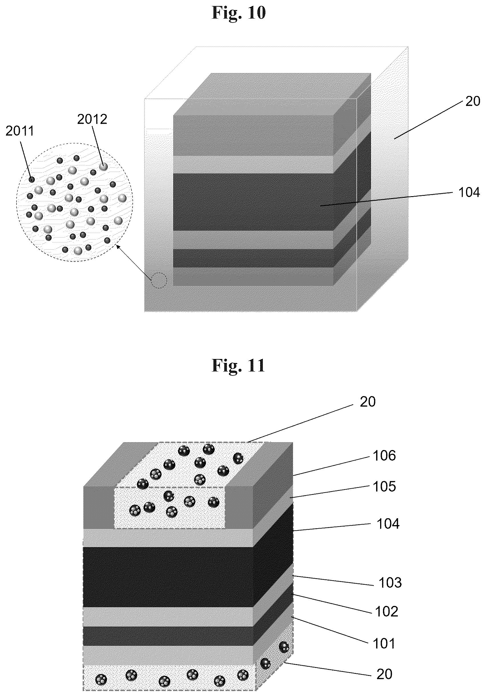 Patent US12120944 Figure 8 – Materials and method for trapping lead leakage in perovskite solar cells