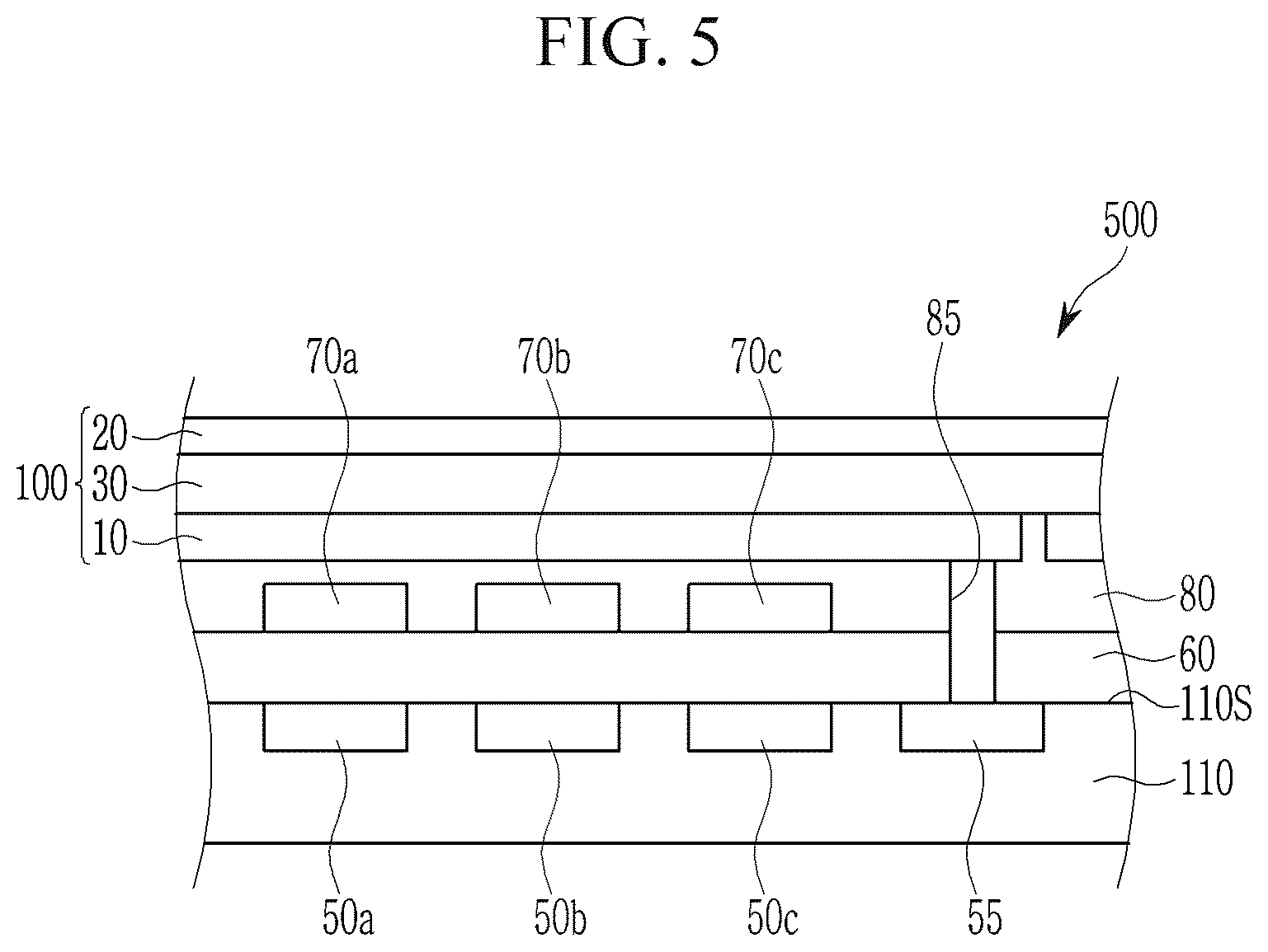 Patent US12120951 Figure 5 – Infrared absorbers, infrared absorbing/blocking films and photoelectric devices and organic sensors and electronic devices