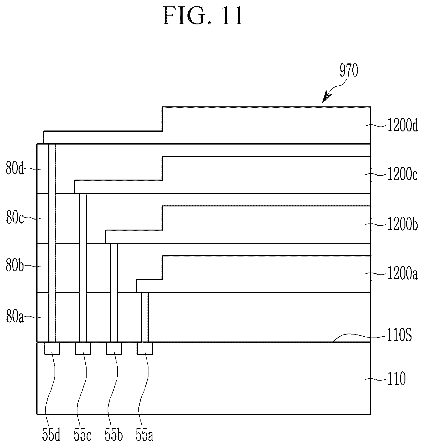 Patent US12120951 Figure 11 – Infrared absorbers, infrared absorbing/blocking films and photoelectric devices and organic sensors and electronic devices