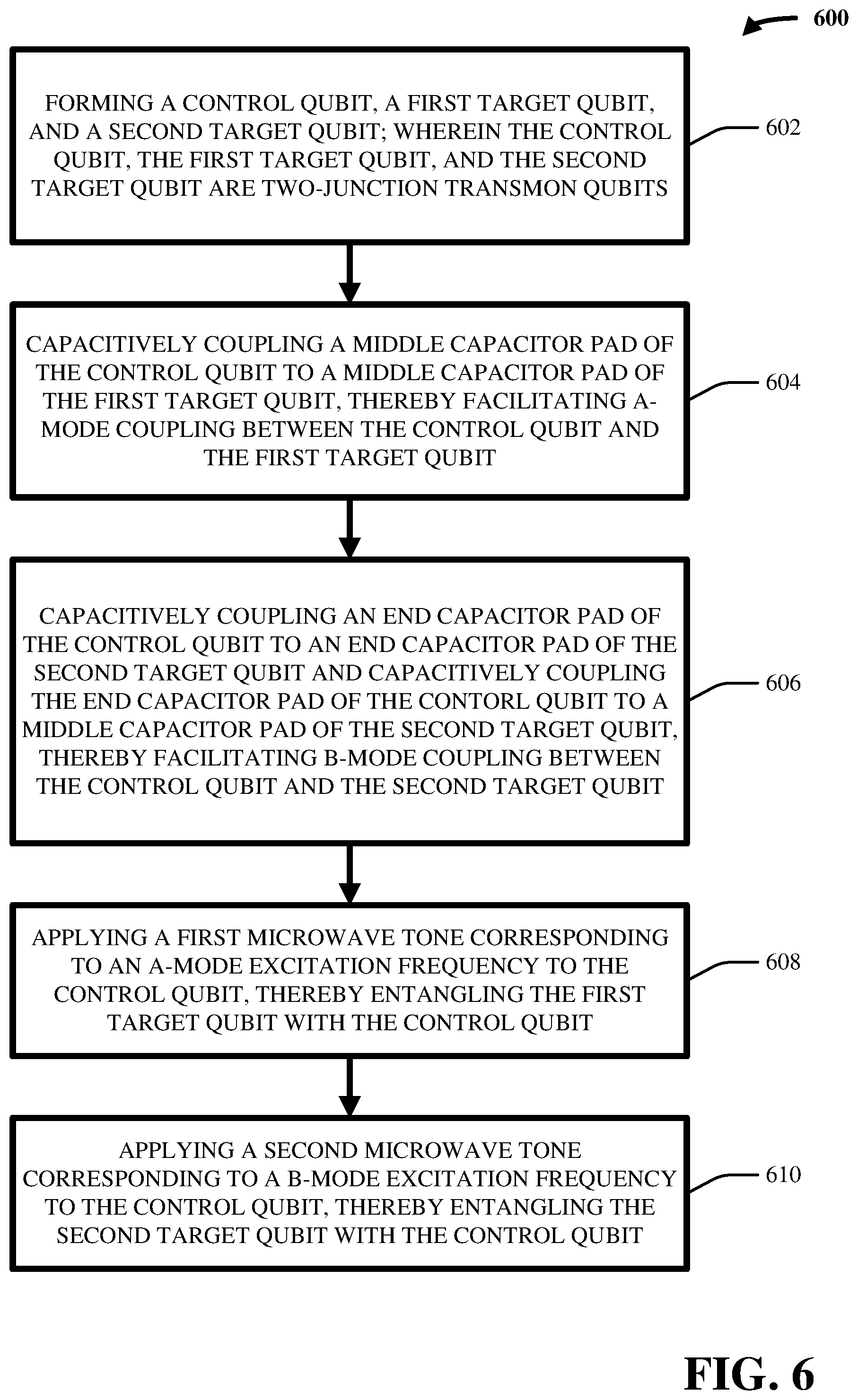 Patent US12120965 Figure 6 – Mode-selective couplers for frequency collision reduction