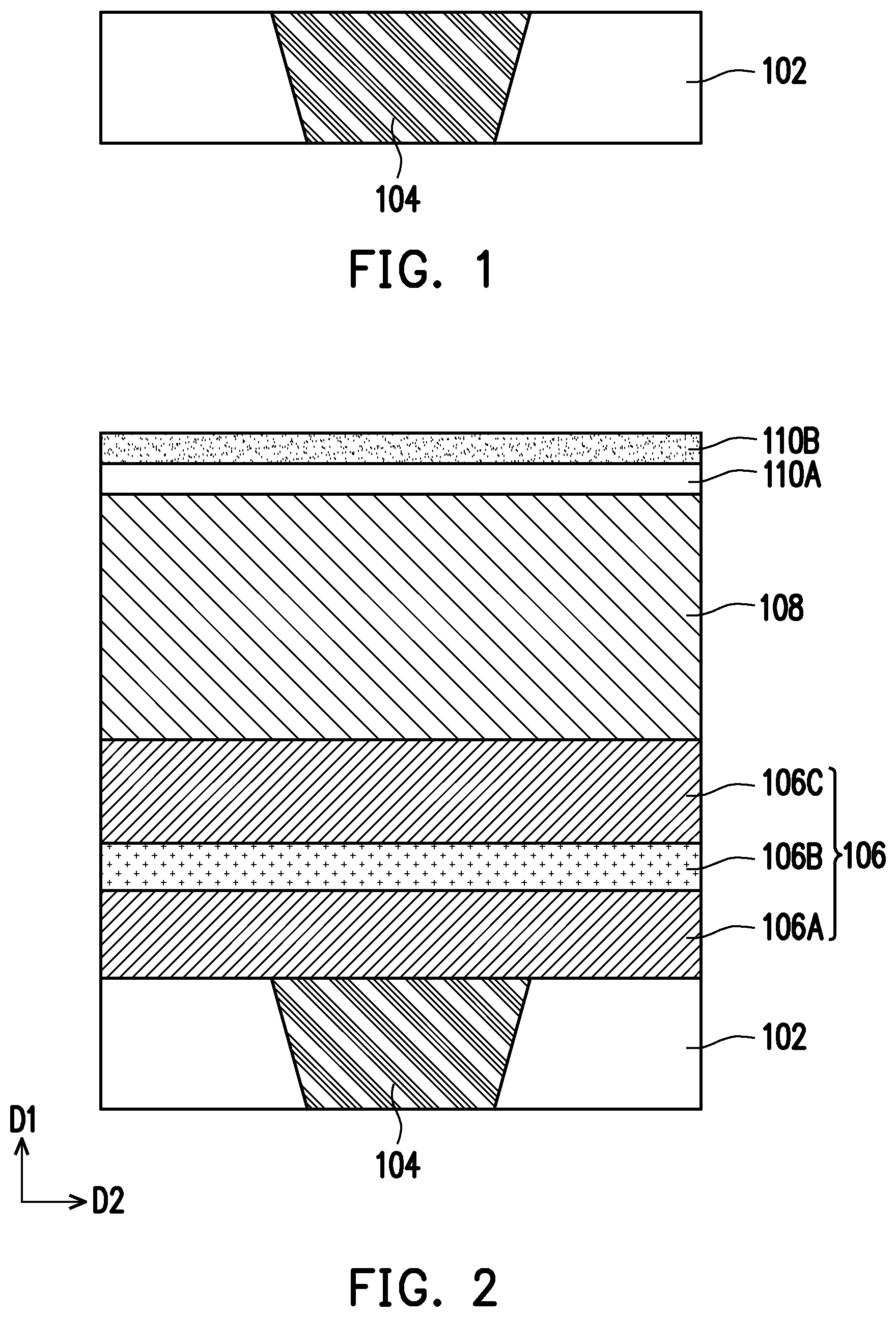 Patent US12120968 — Semiconductor device, memory cell including connecting structure having base portion and pillar portion, and method of forming the same — Figure 1