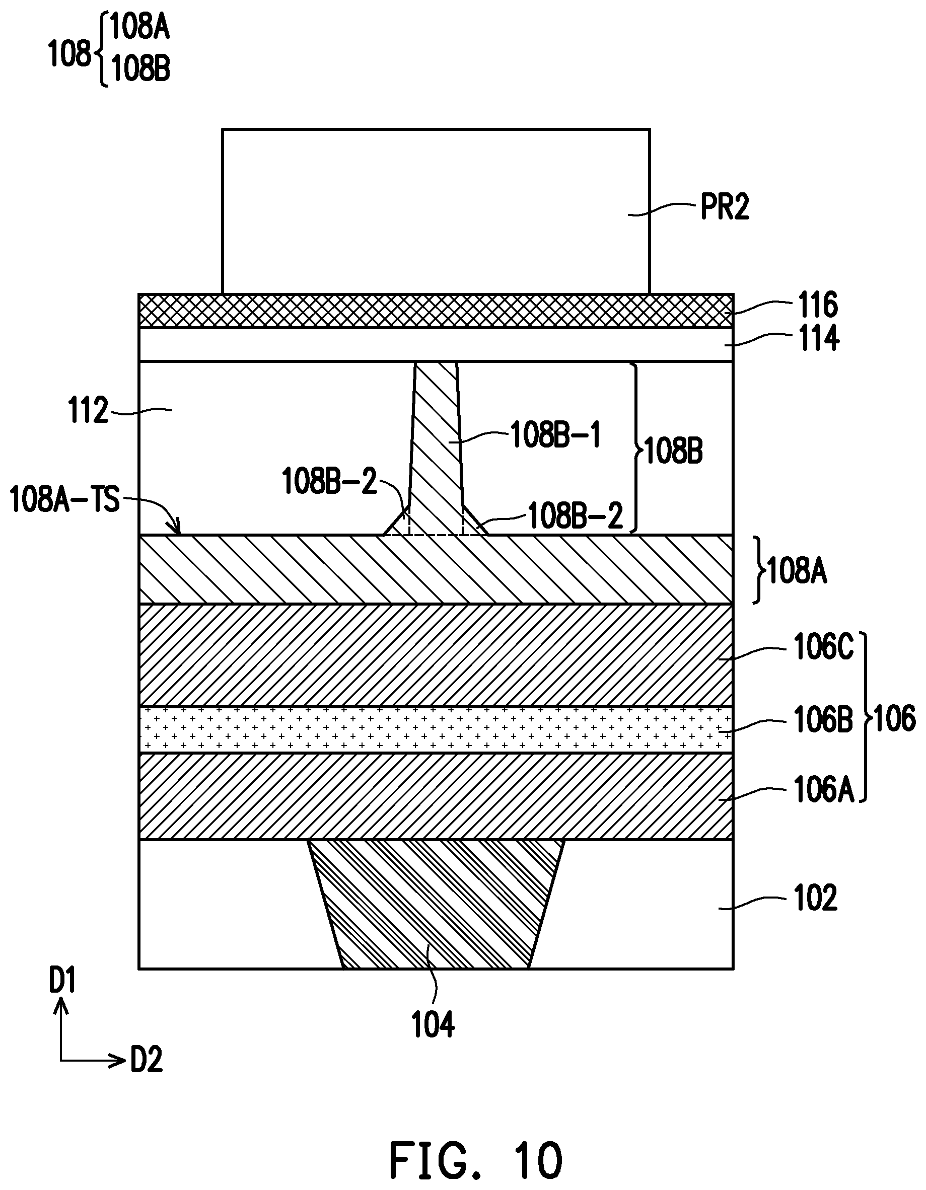 Patent US12120968 Figure 9 – Semiconductor device, memory cell including connecting structure having base portion and pillar portion, and method of forming the same