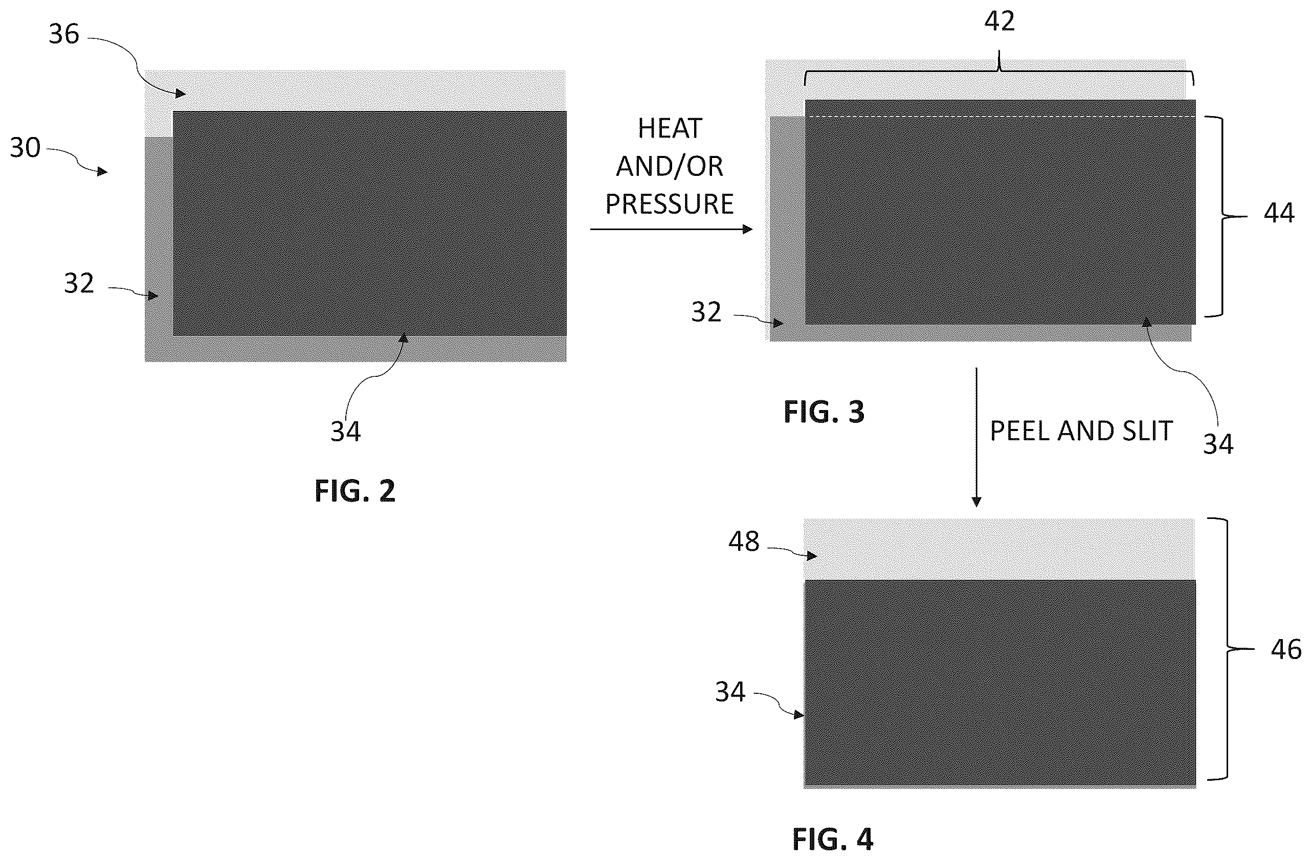 Patent US12126009 Figure 2 – Intermittently coated dry electrode for energy storage device and method of manufacturing the same