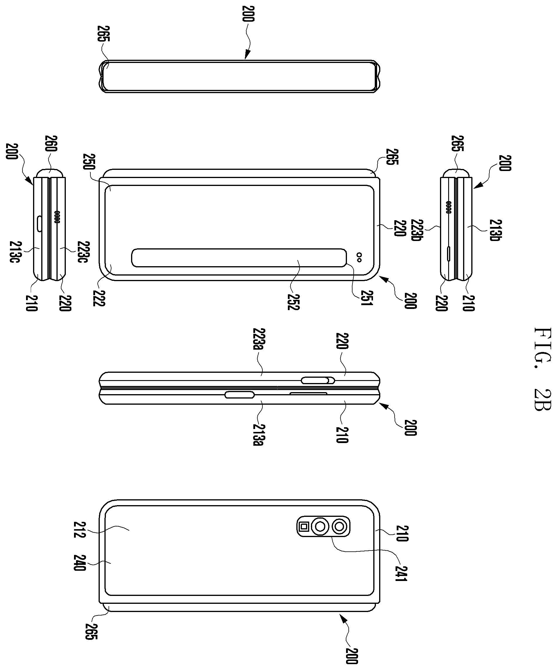 Patent US12126050 Figure 3 – Foldable battery, and electronic device including same