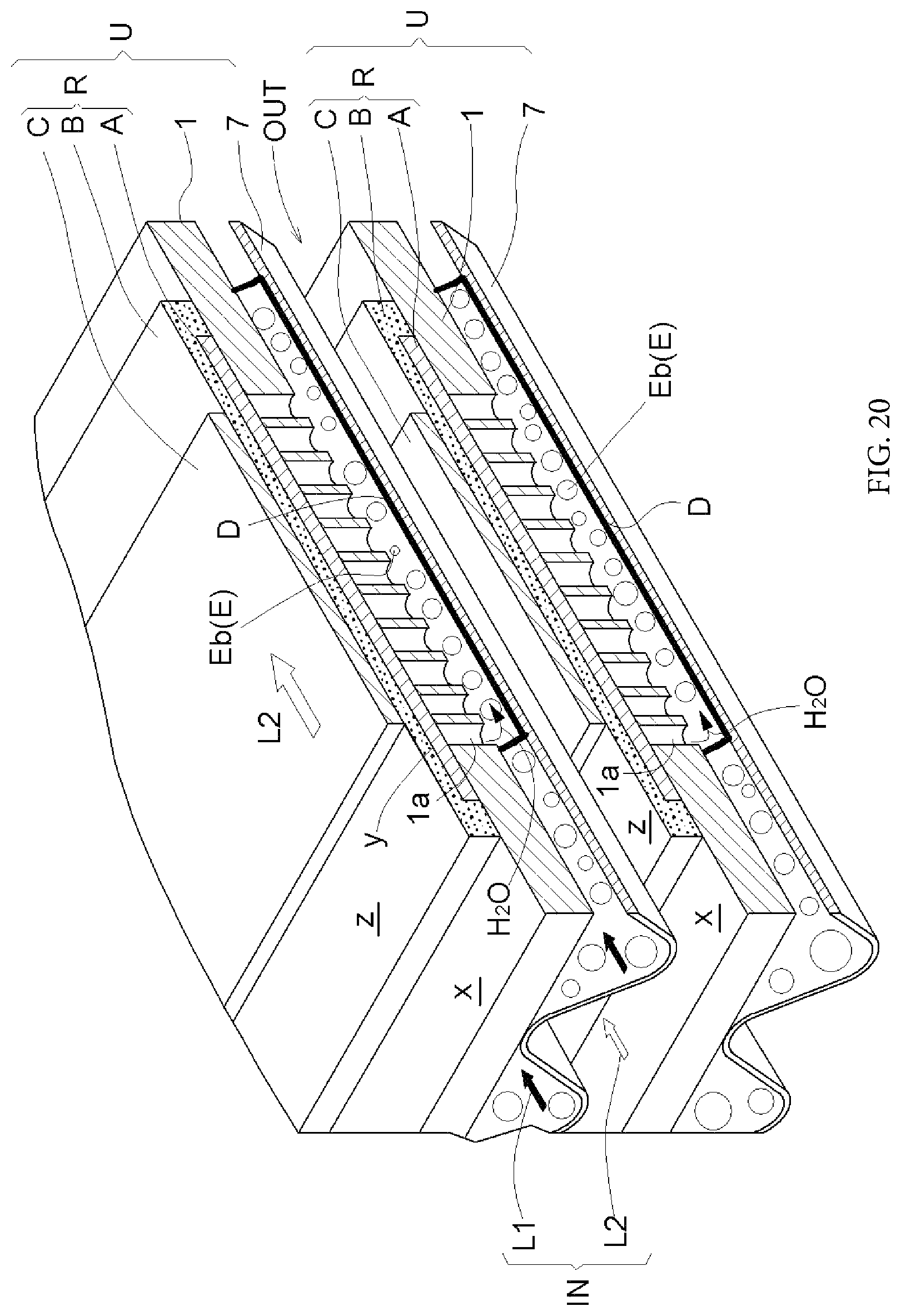 Patent US12126064 Figure 20 – Metal support-type fuel cell and fuel cell module