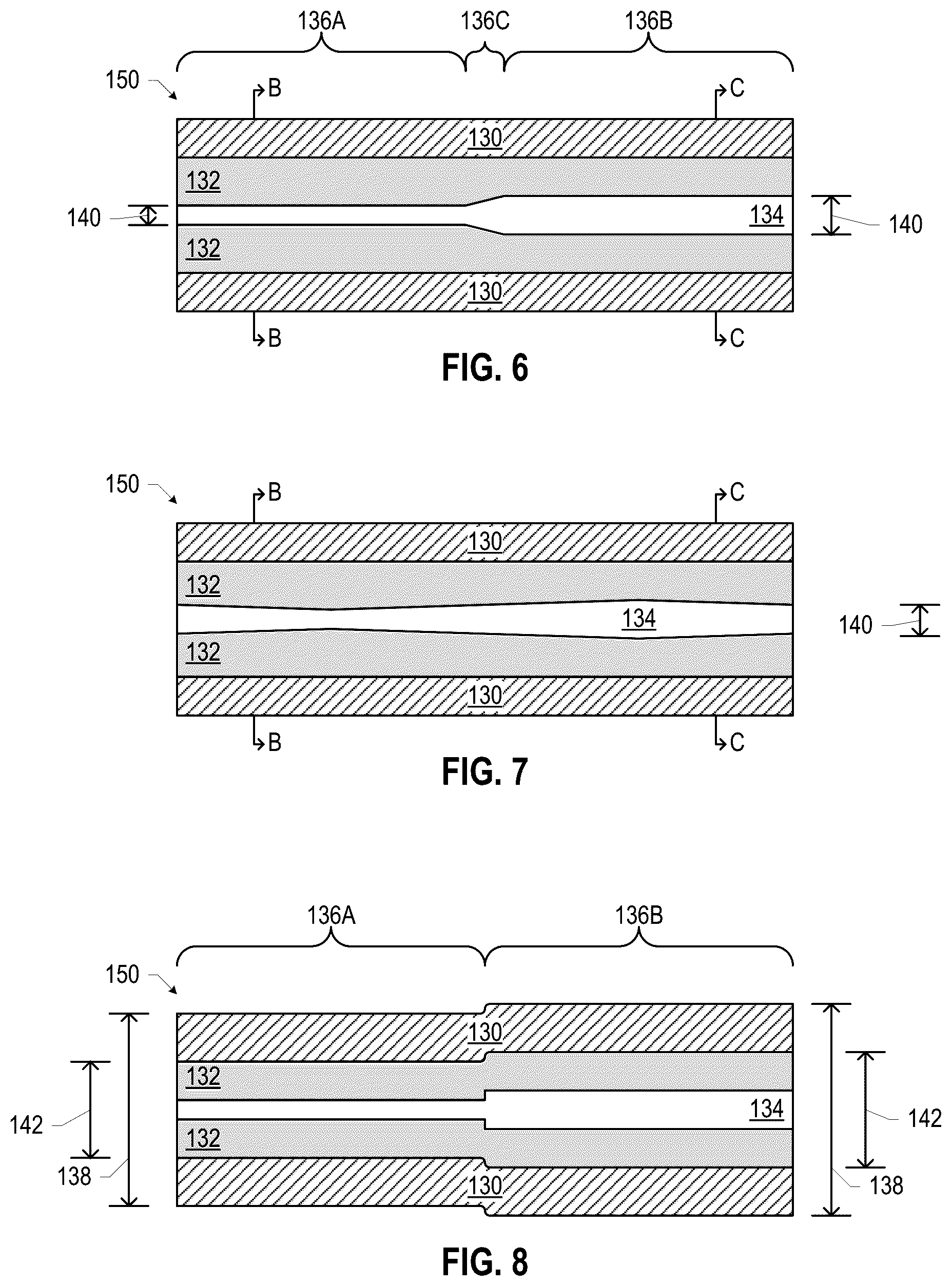 Patent US12126068 Figure 2 – Millimeter-wave dielectric waveguide bundle including first and second adjacent dielectric waveguides having different core and/or cladding materials