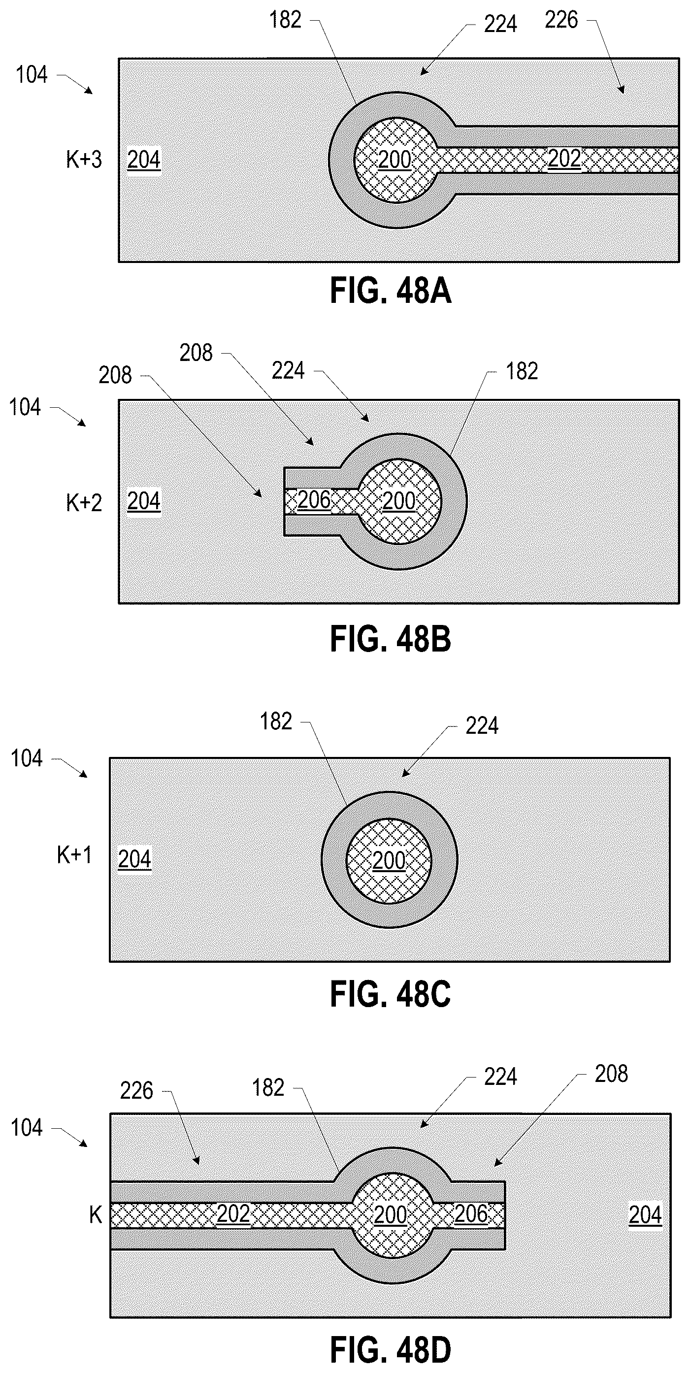 Patent US12126068 Figure 20 – Millimeter-wave dielectric waveguide bundle including first and second adjacent dielectric waveguides having different core and/or cladding materials