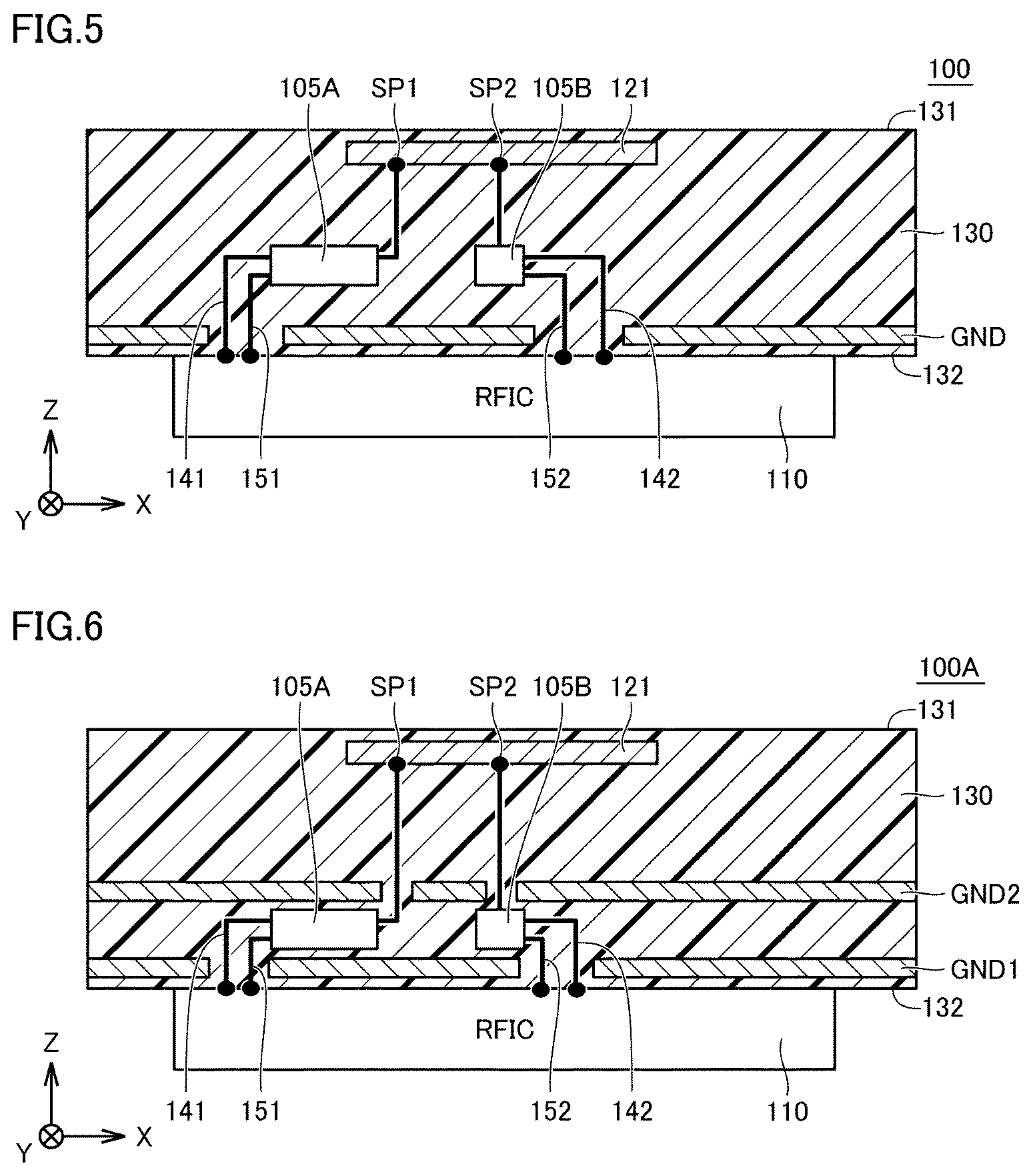 Patent US12126070 Figure 3 – Antenna module and communication device equipped with the same