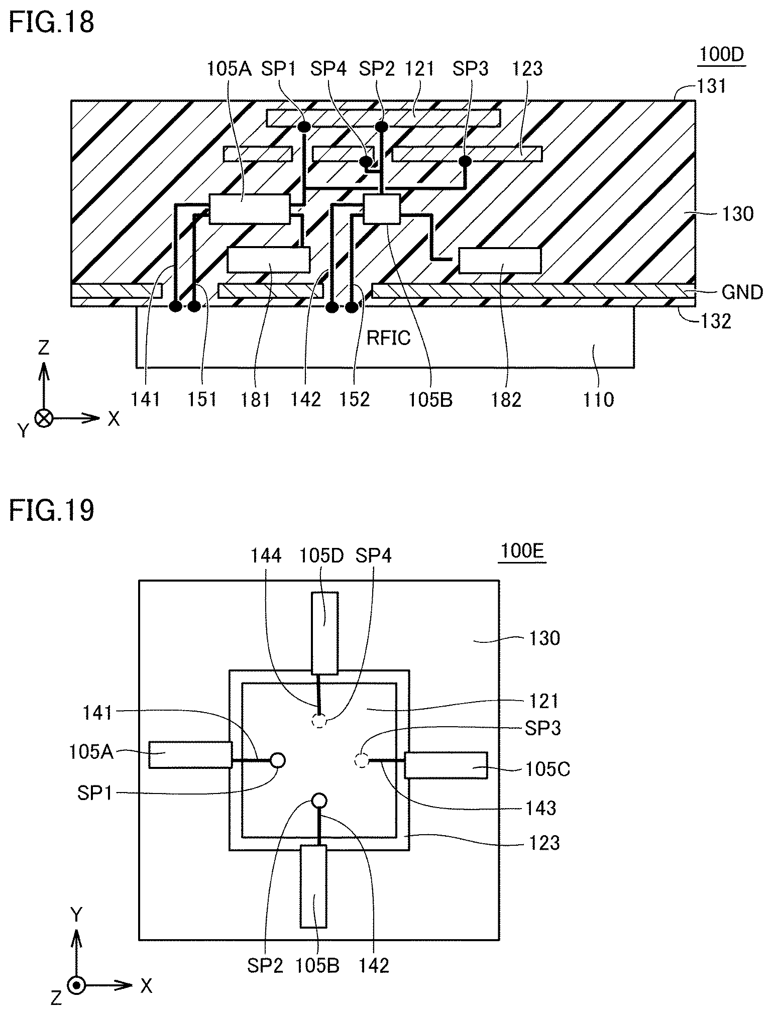 Patent US12126070 Figure 11 – Antenna module and communication device equipped with the same