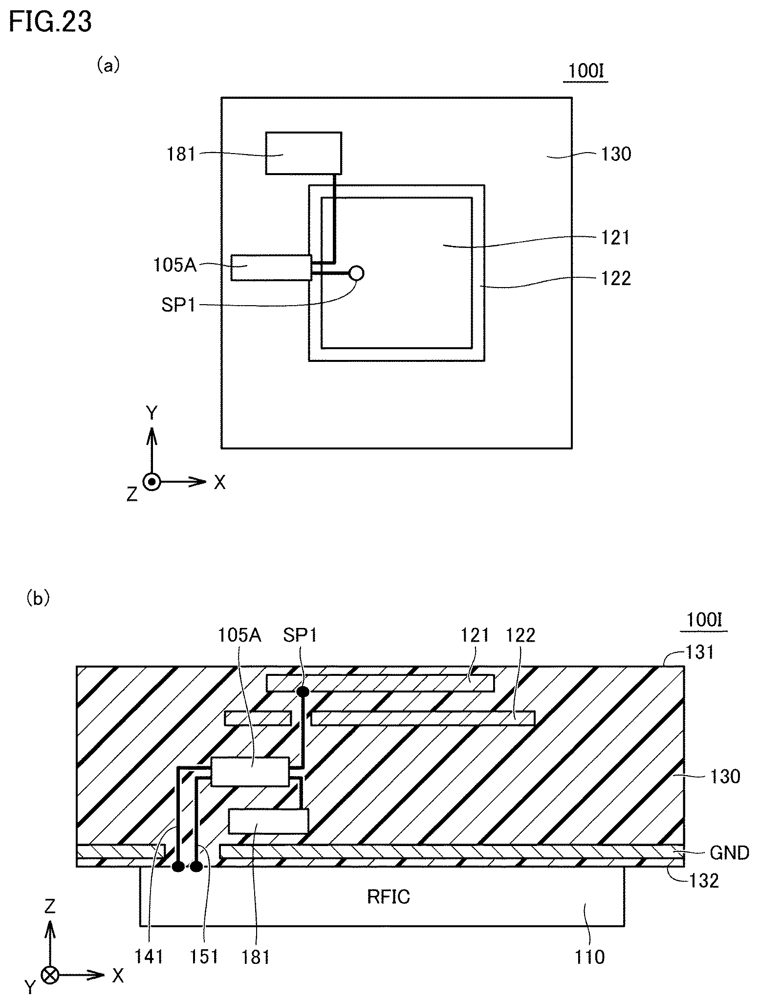 Patent US12126070 Figure 14 – Antenna module and communication device equipped with the same