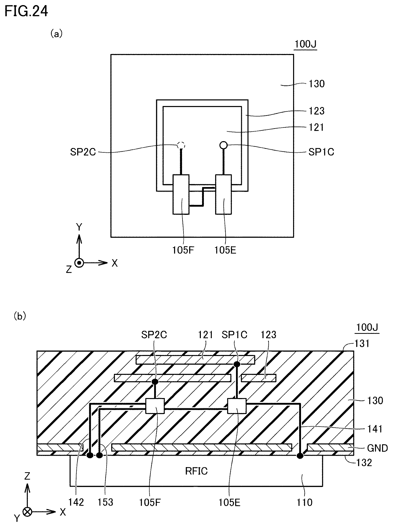 Patent US12126070 Figure 15 – Antenna module and communication device equipped with the same