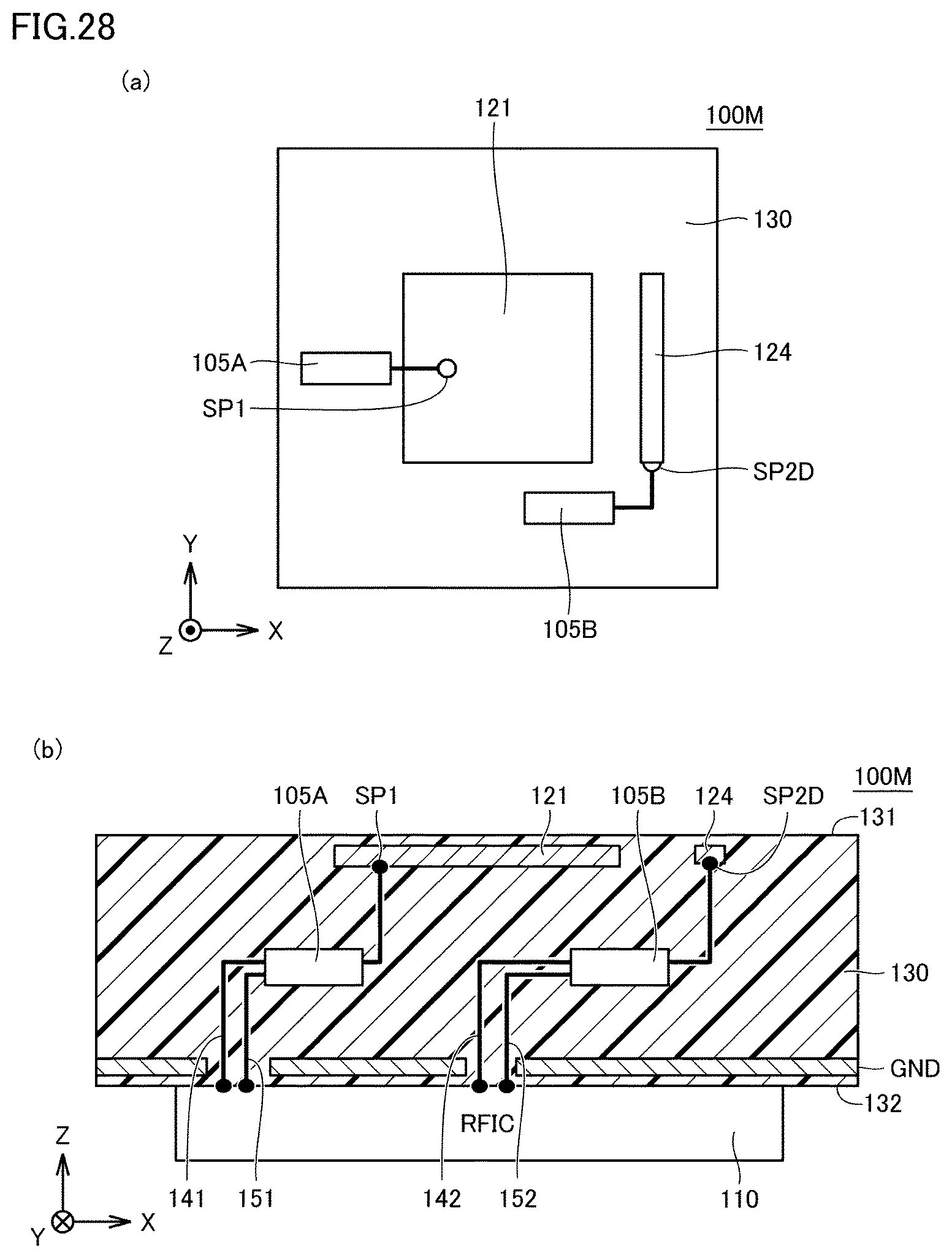 Patent US12126070 Figure 18 – Antenna module and communication device equipped with the same