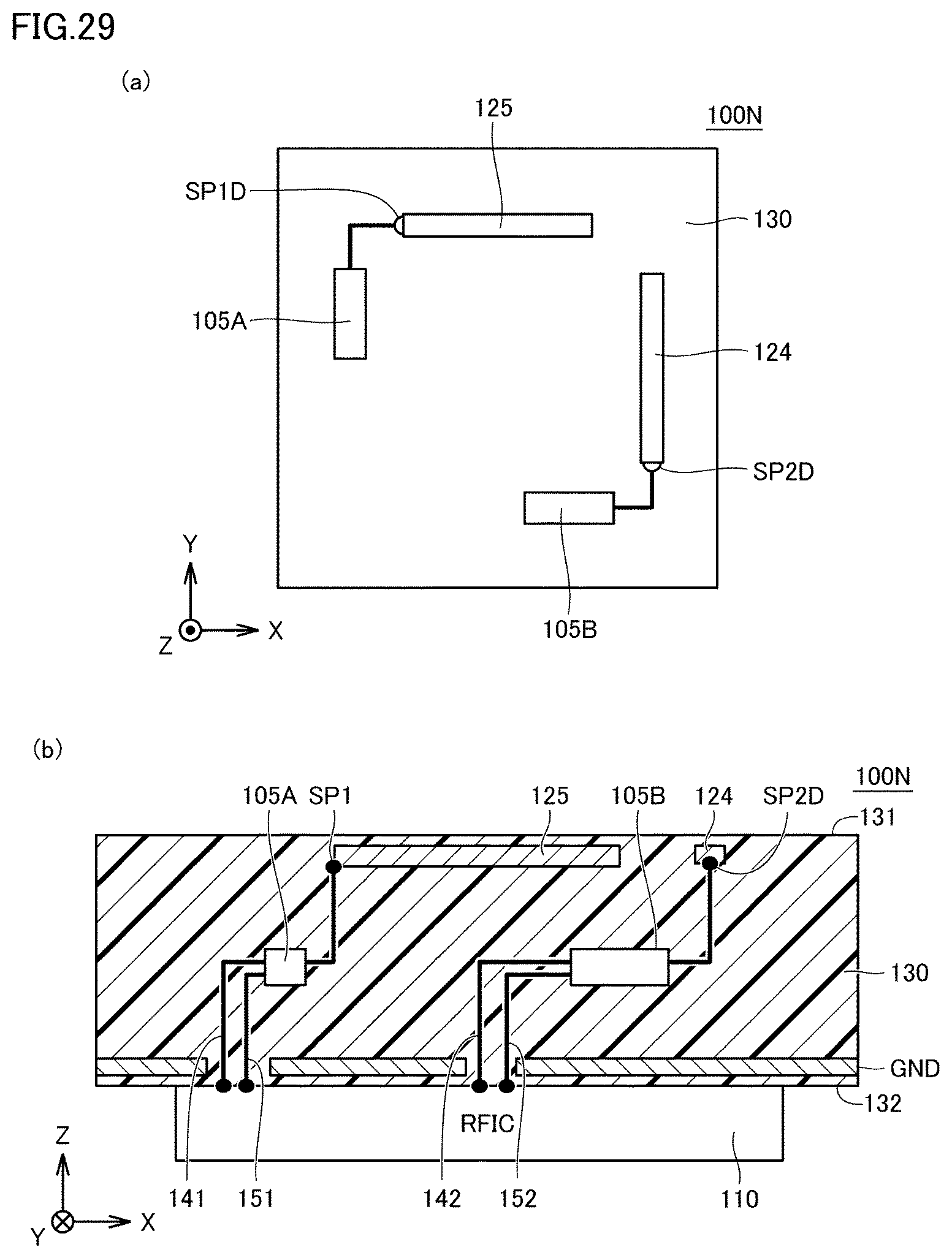Patent US12126070 Figure 19 – Antenna module and communication device equipped with the same