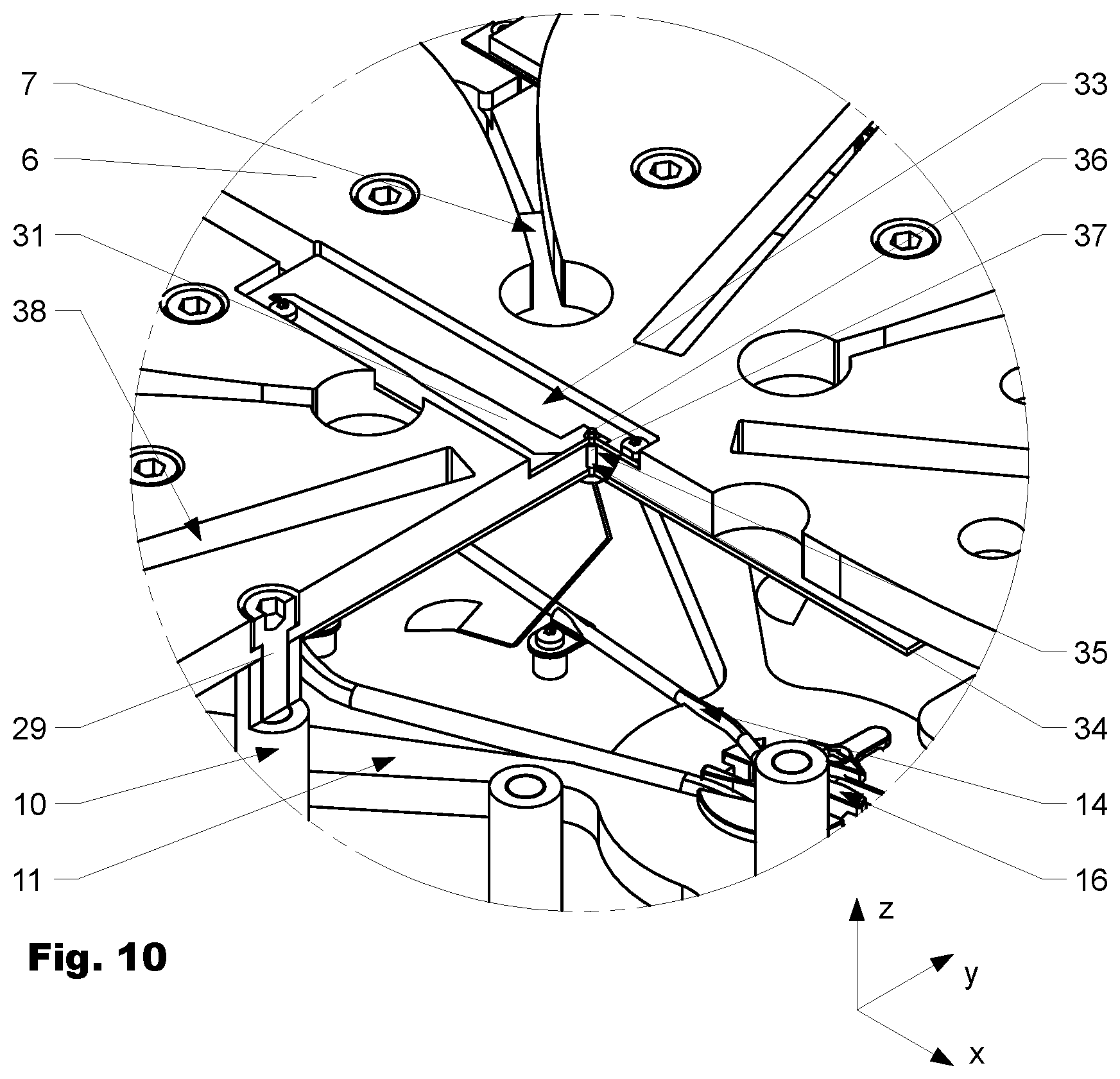 Patent US12126078 Figure 7 – Omnidirectional horizontally polarized antenna with high current protection
