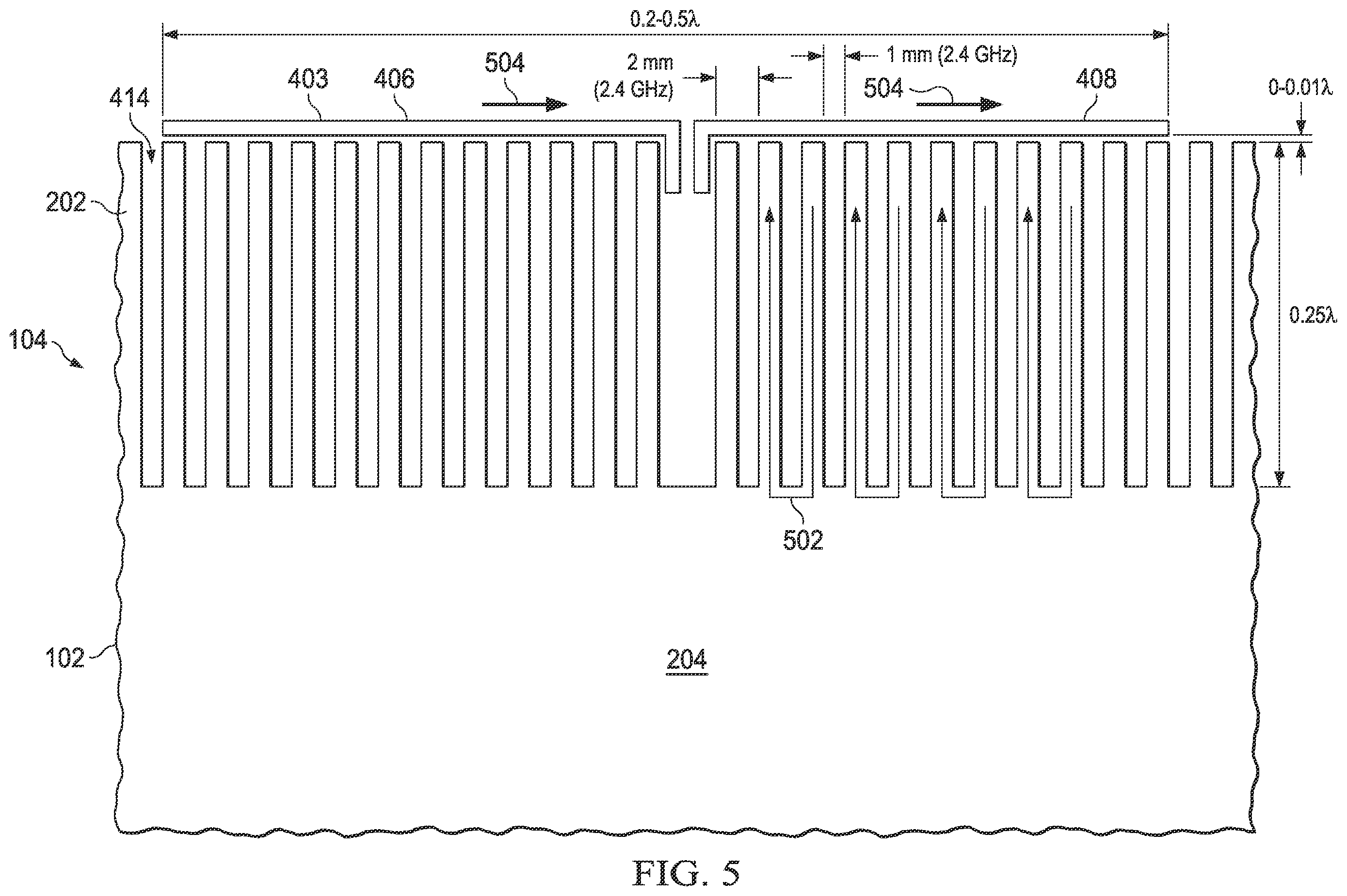 Patent US12126087 Figure 3 – Dipole antenna arrays