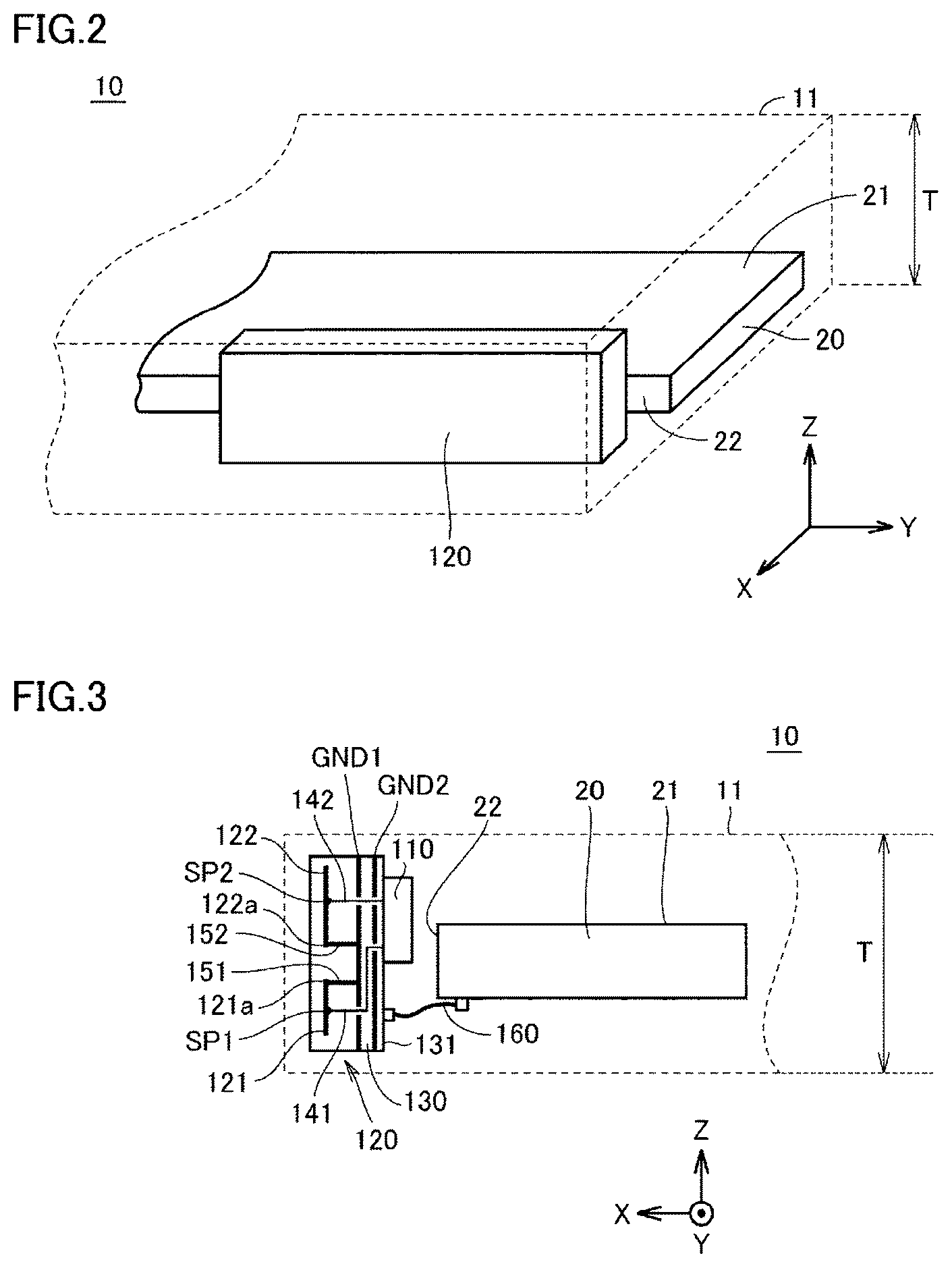 Patent US12126089 Figure 2 – Antenna device, antenna module, and communication device