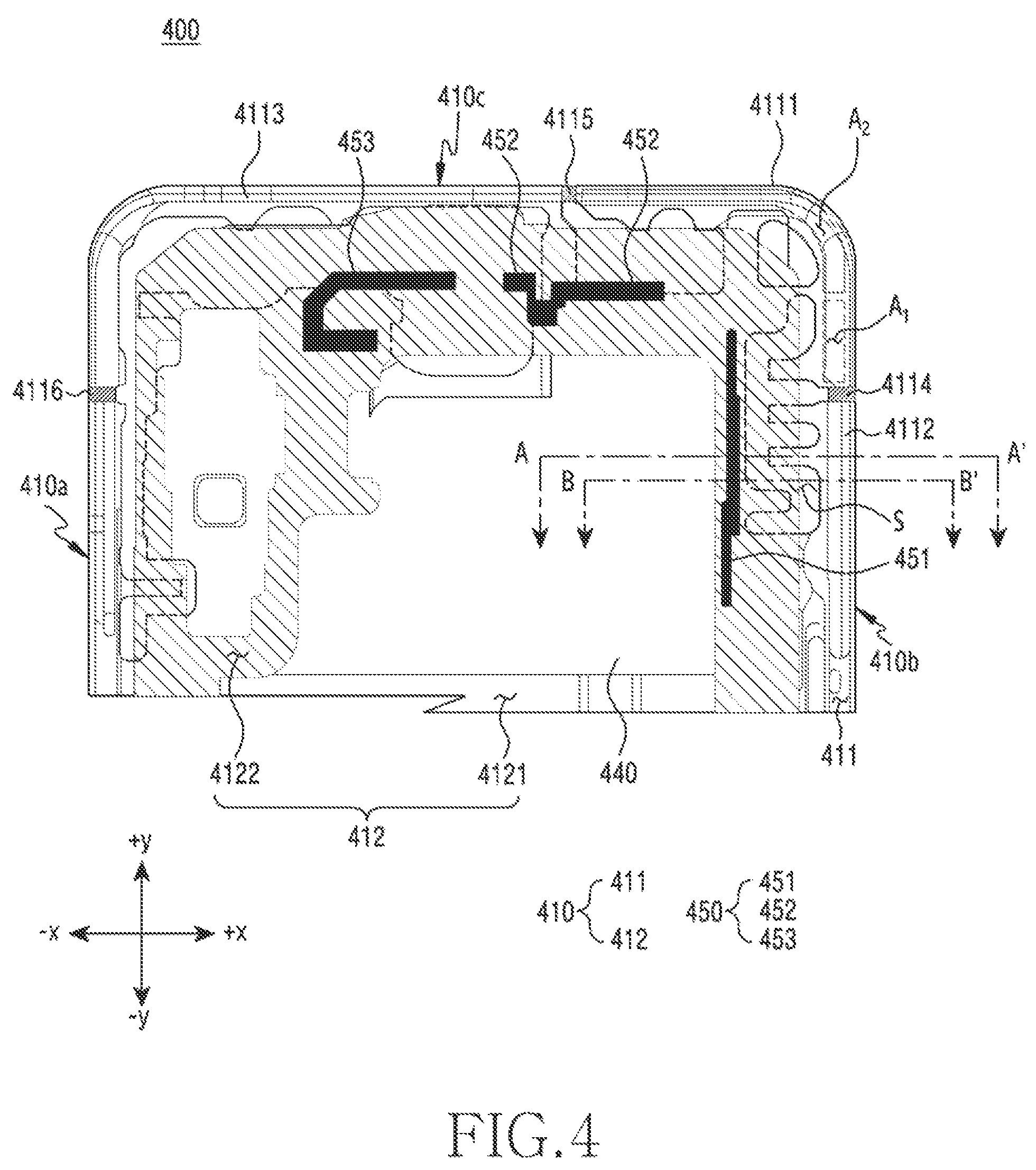 Patent US12126095 Figure 5 – Electronic device comprising antenna