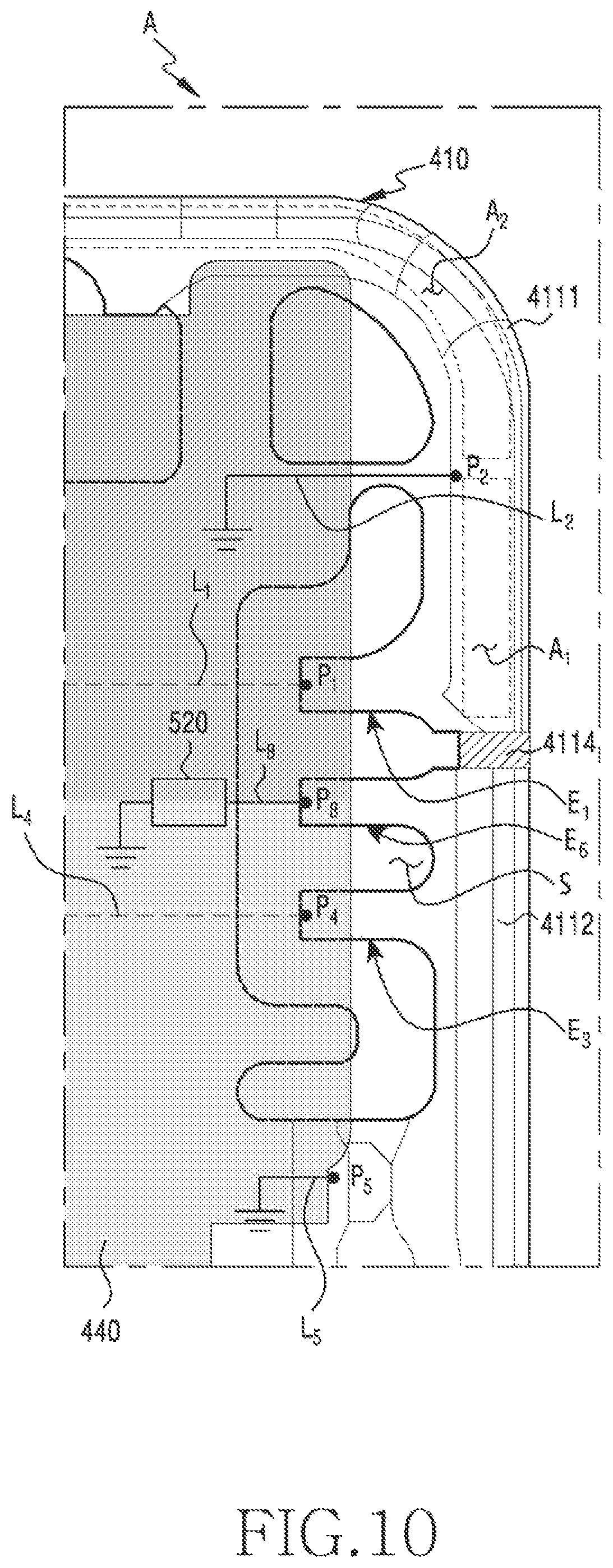 Patent US12126095 Figure 14 – Electronic device comprising antenna