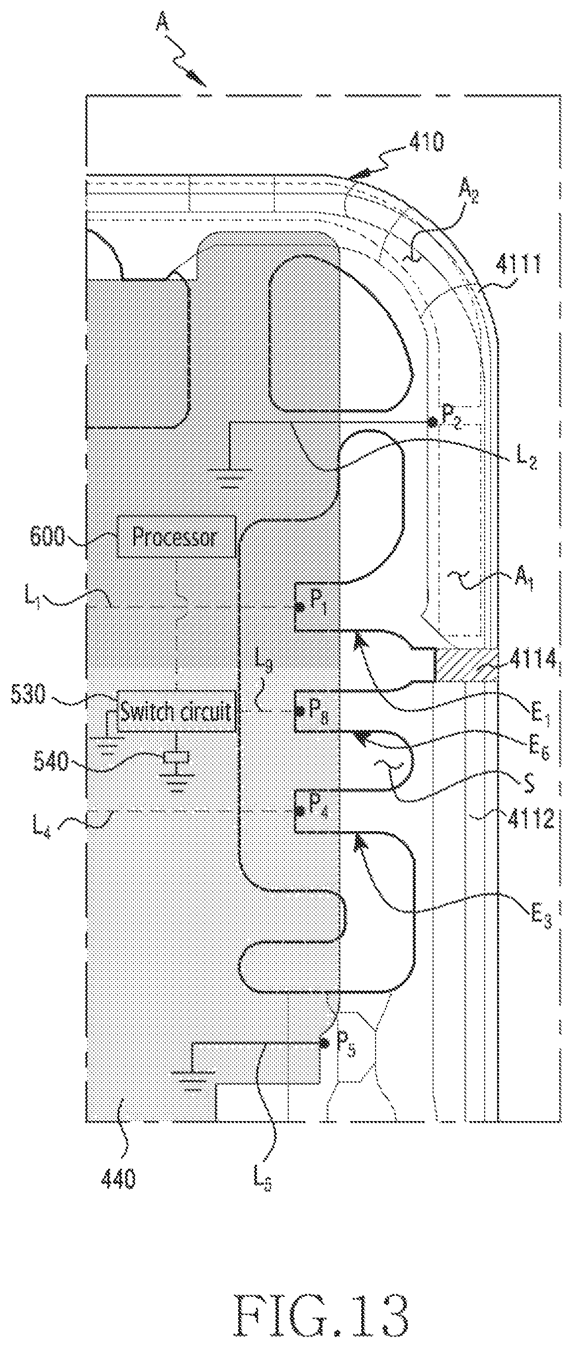 Patent US12126095 Figure 18 – Electronic device comprising antenna