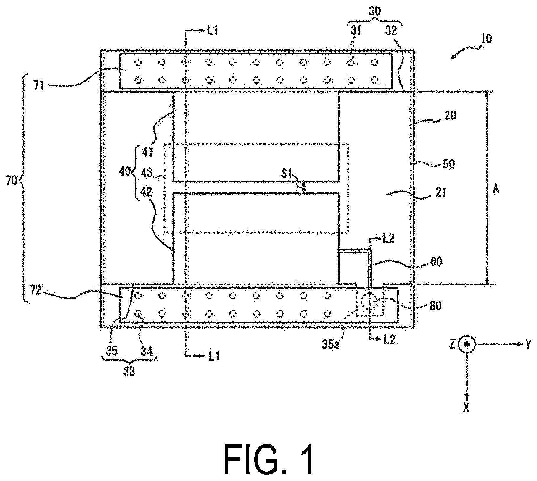 Patent US12126097 Figure 1 – Antenna, wireless communication module, and wireless communication device