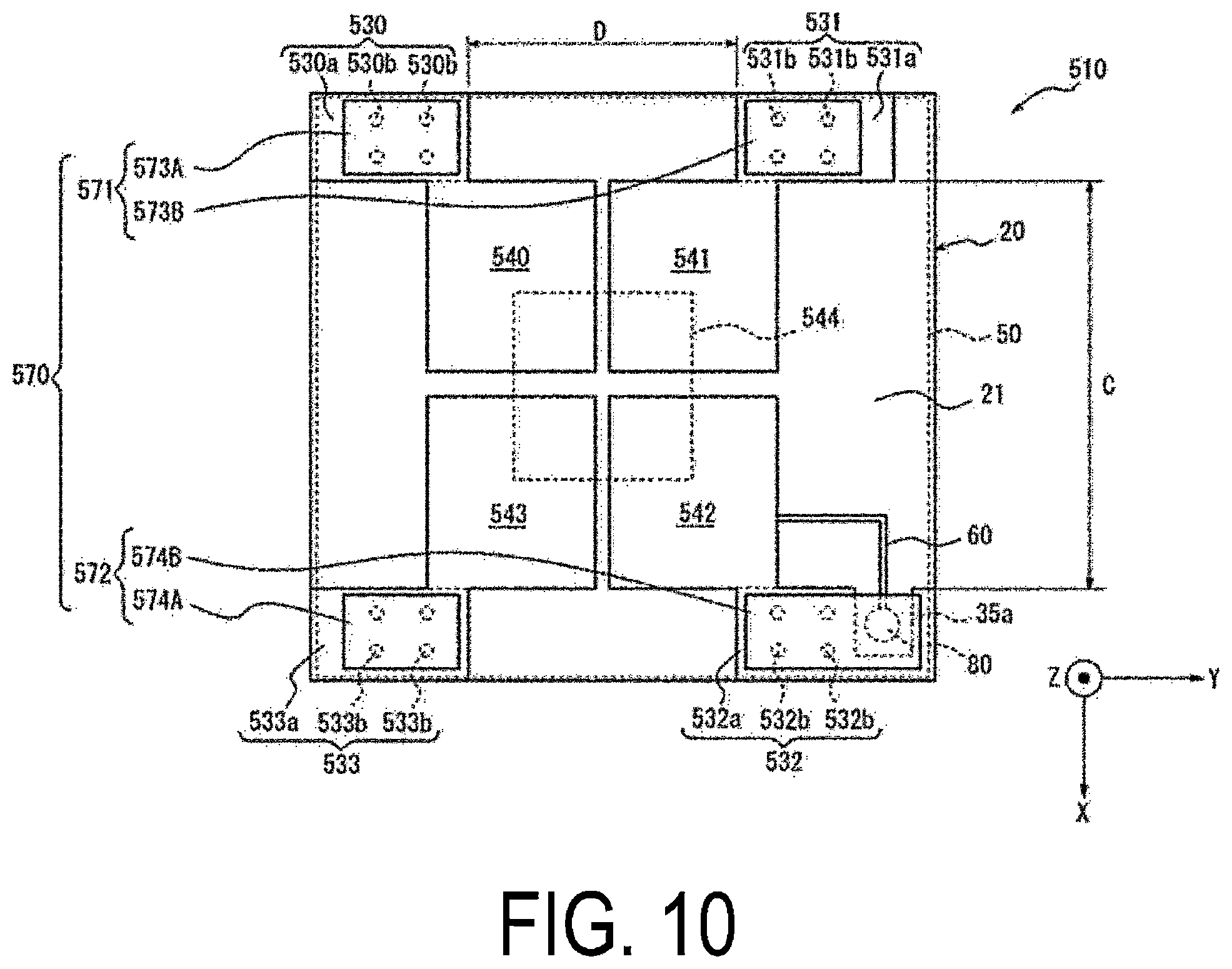 Patent US12126097 Figure 10 – Antenna, wireless communication module, and wireless communication device