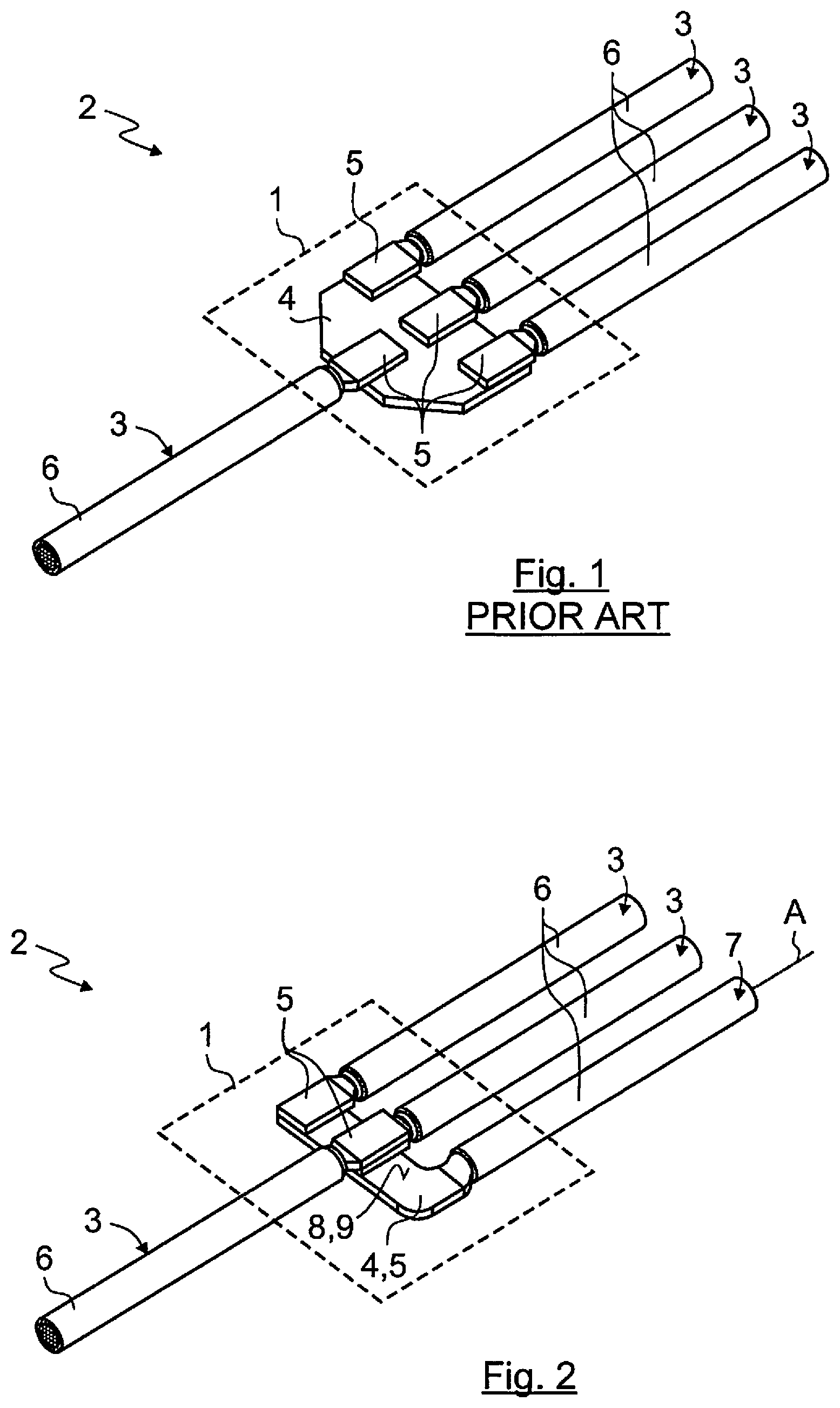 Patent US12126101 Figure 1 – Cable assembly and method for producing an electric and mechanical connection