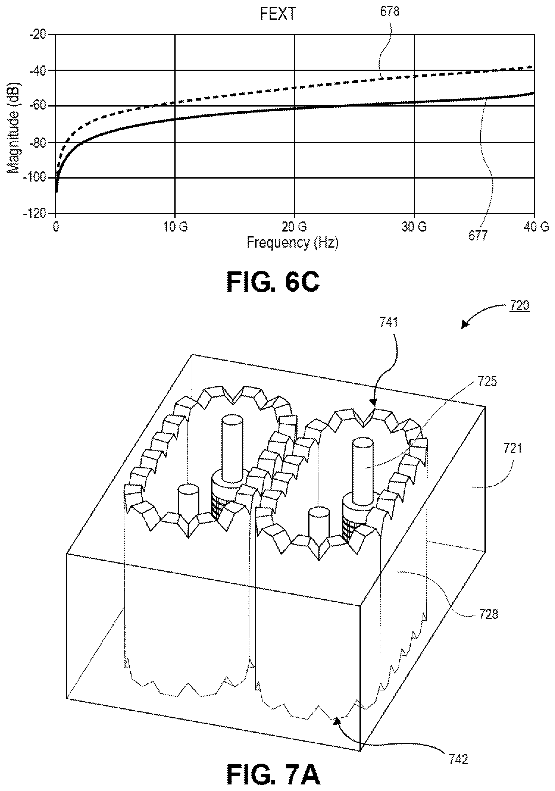 Patent US12126103 Figure 5 – Coaxial transmission line SLI socket designs for 224GBS and beyond