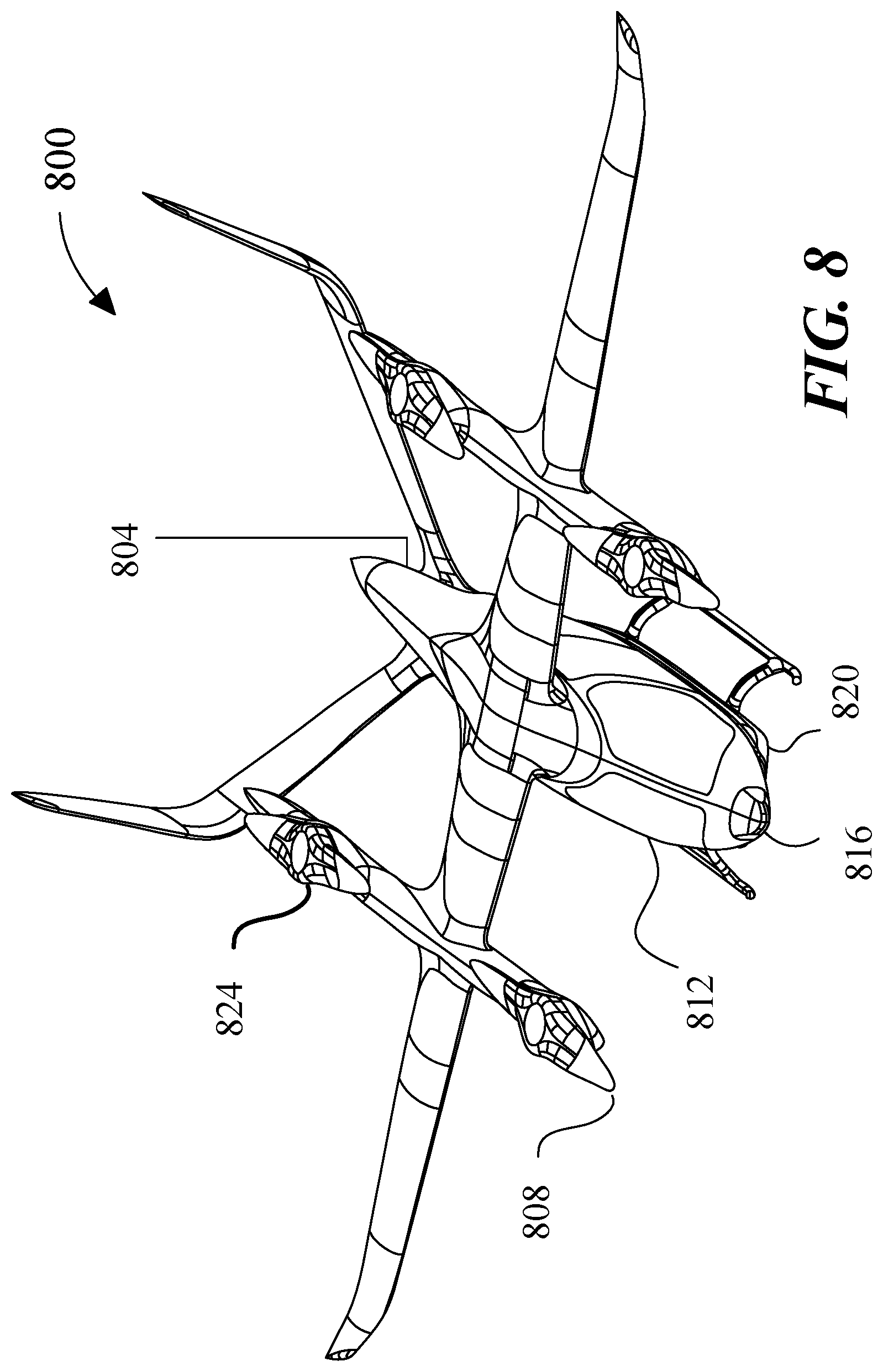 Patent US12126105 Figure 9 – Apparatus for a locking thermal conditioning hose for an electric aircraft and method of use