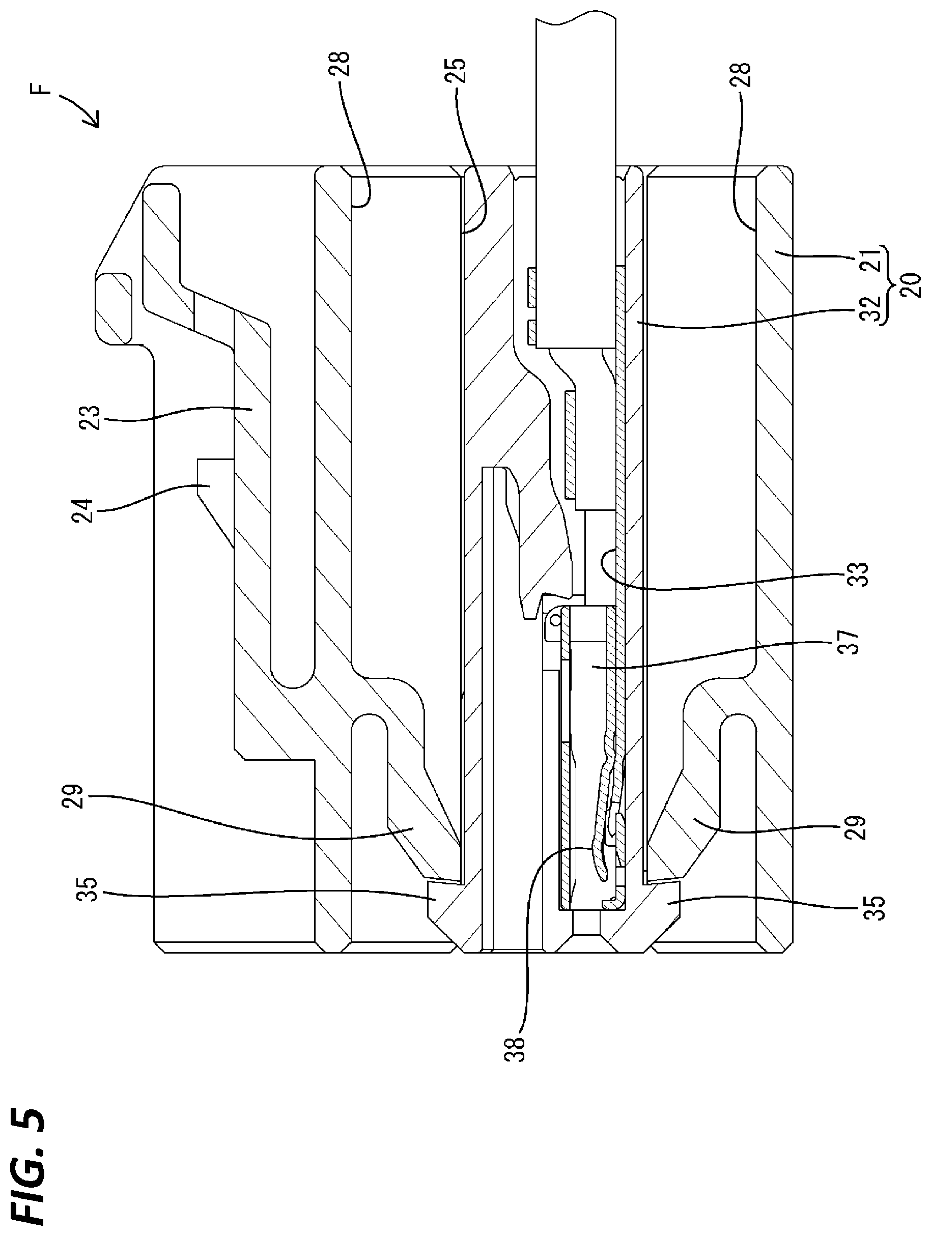 Patent US12126108 Figure 5 – Connector having first housing and second housing connectable to each other