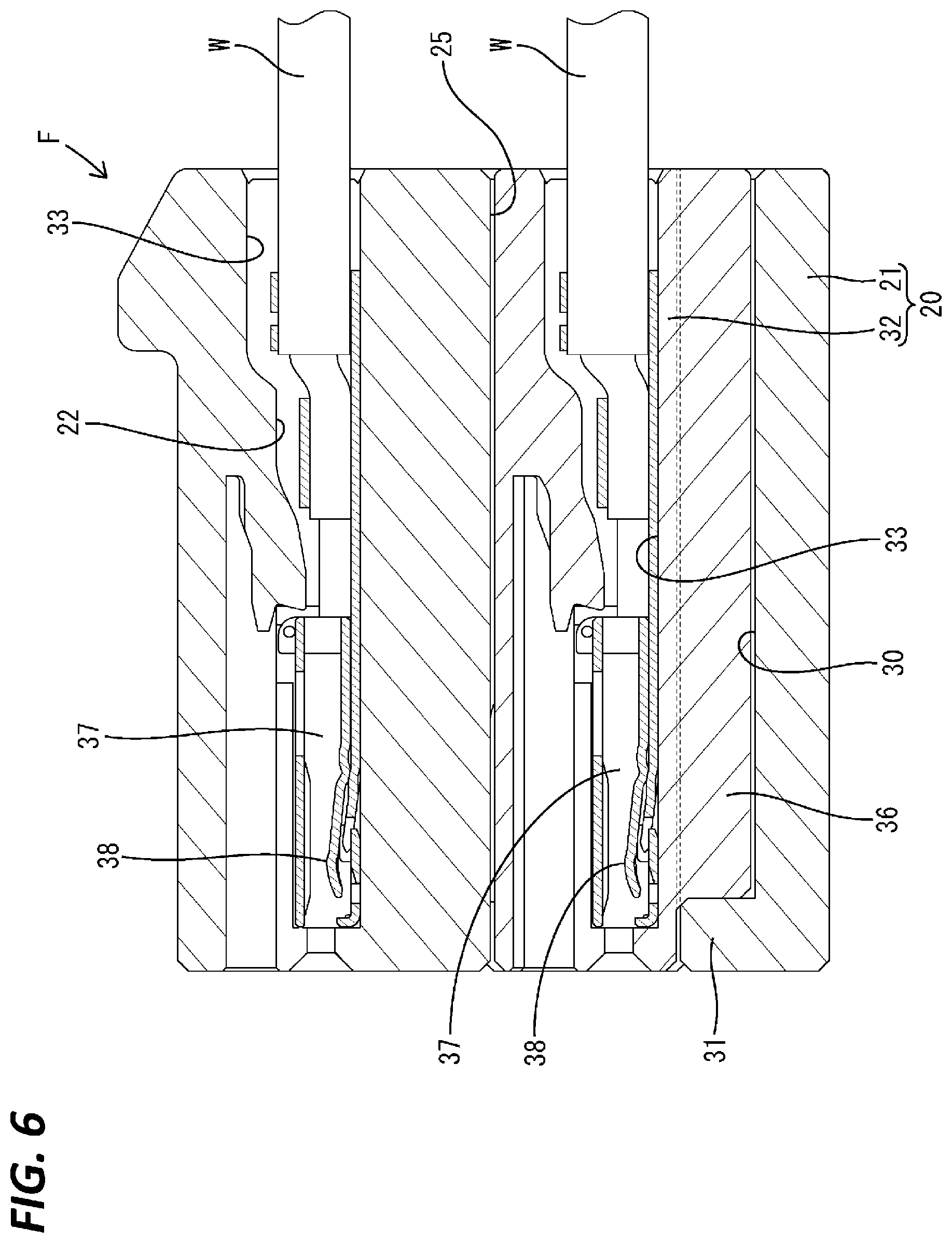 Patent US12126108 Figure 6 – Connector having first housing and second housing connectable to each other