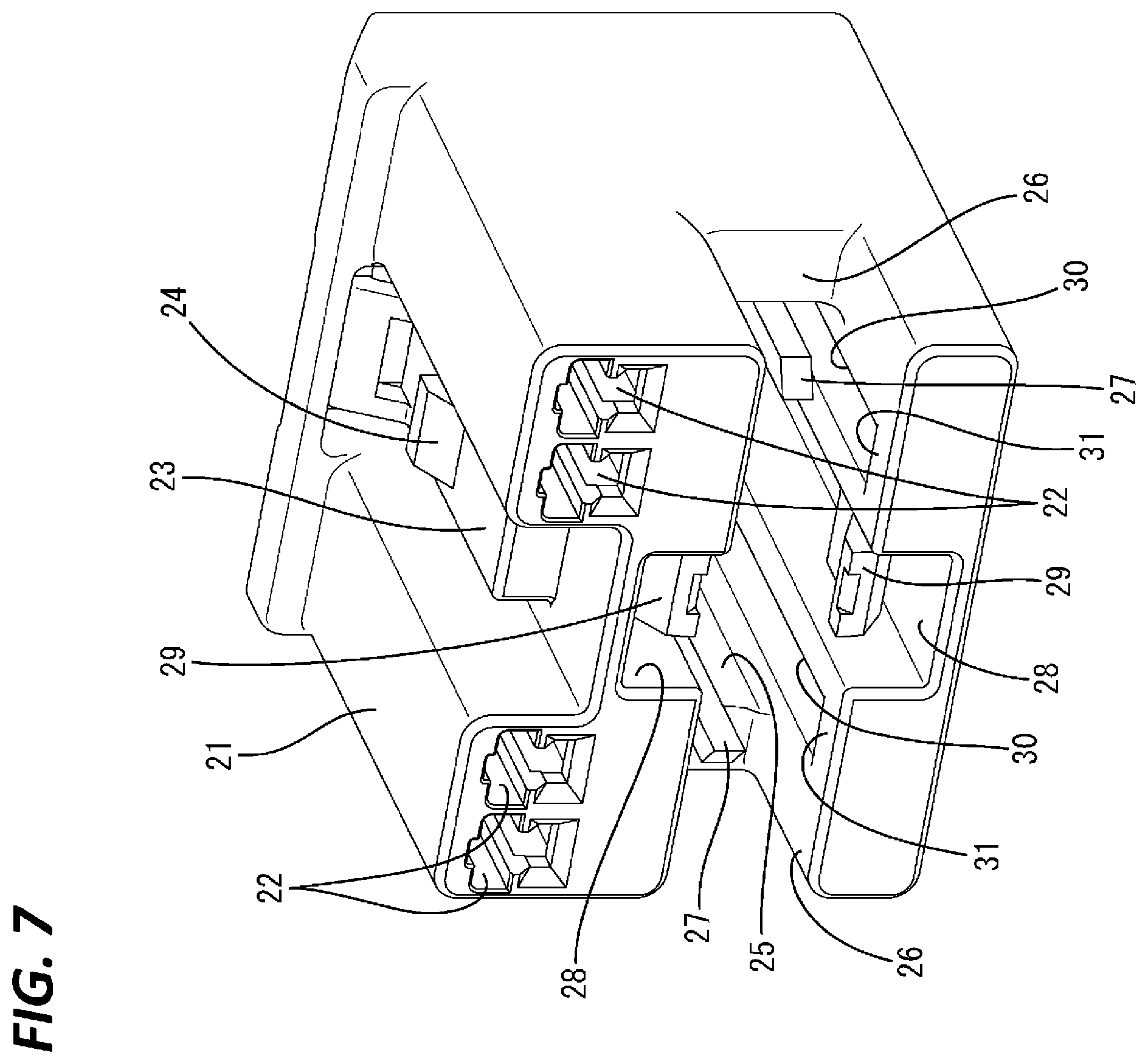 Patent US12126108 Figure 7 – Connector having first housing and second housing connectable to each other