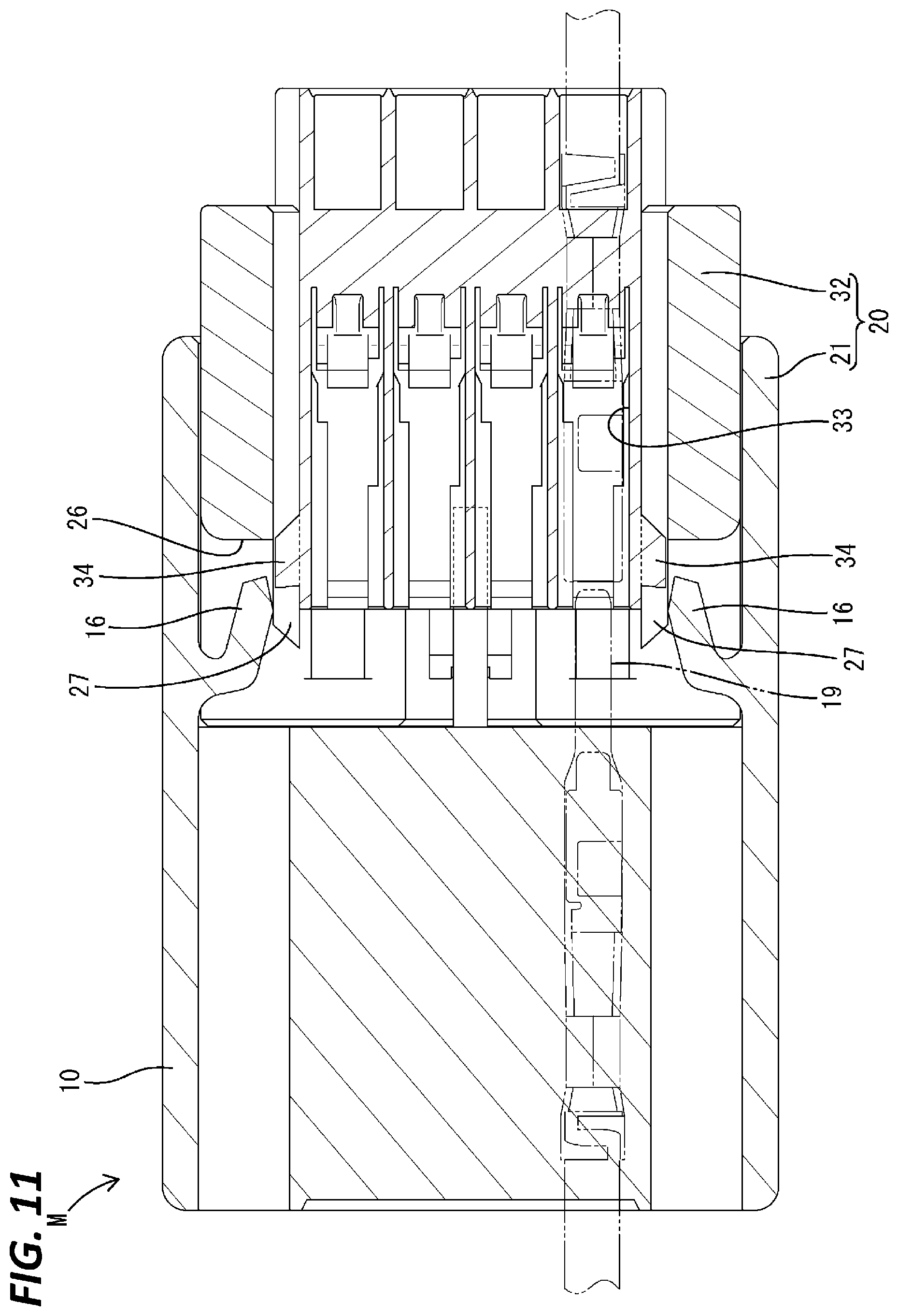 Patent US12126108 Figure 11 – Connector having first housing and second housing connectable to each other