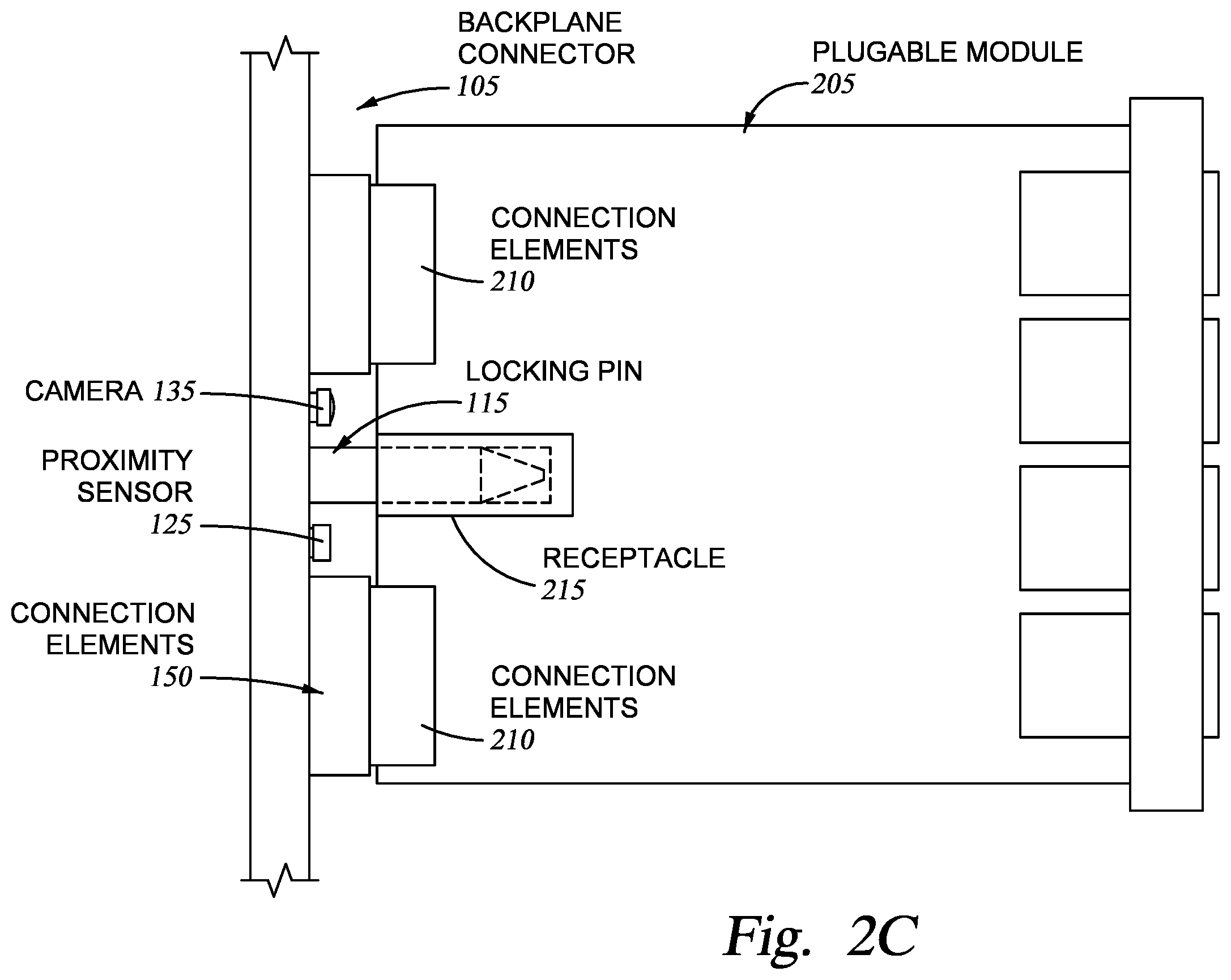 Patent US12126117 Figure 5 – Module connector damage detection and controlled insertion