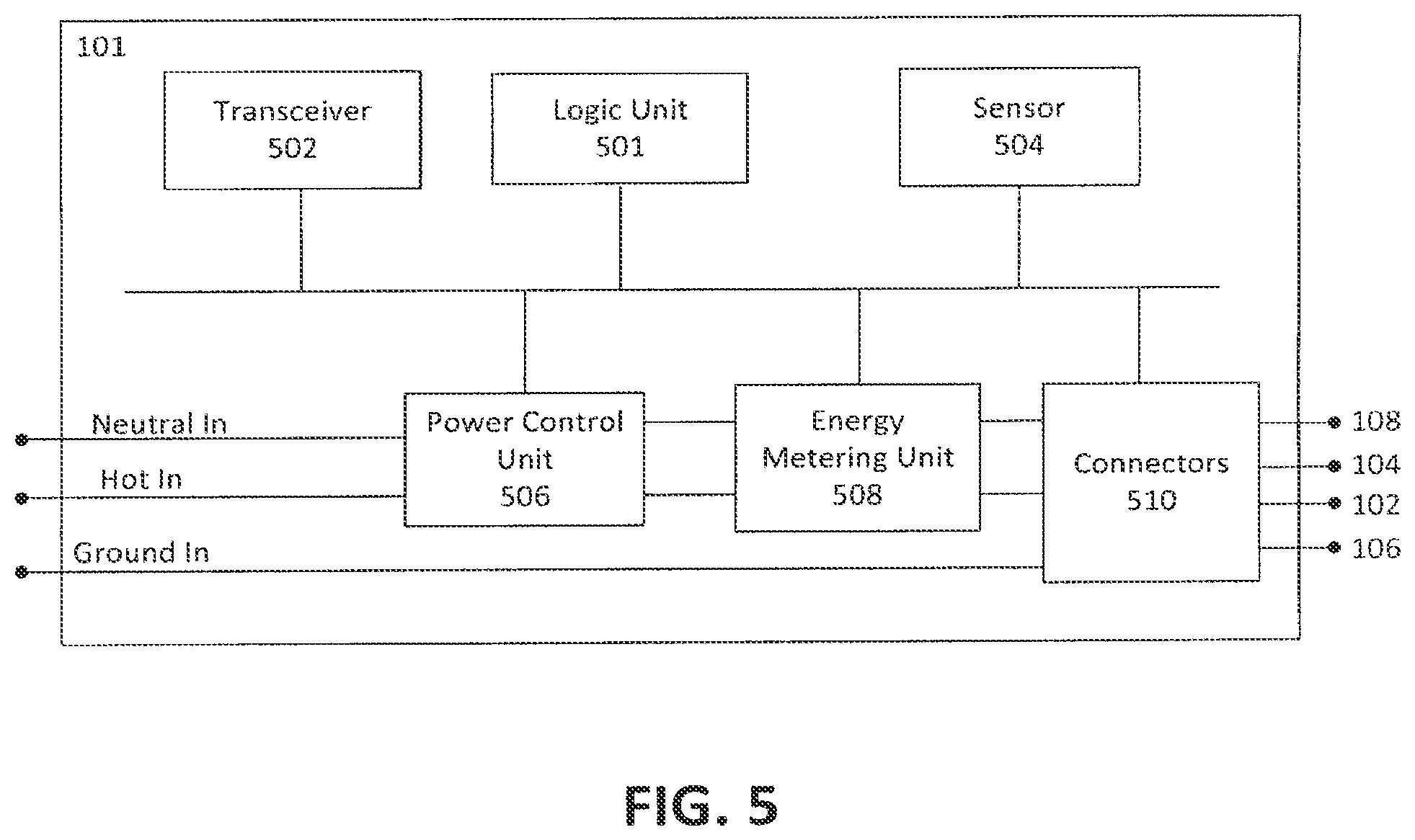 Patent US12126124 Figure 5 – Power connector using resistive sensing