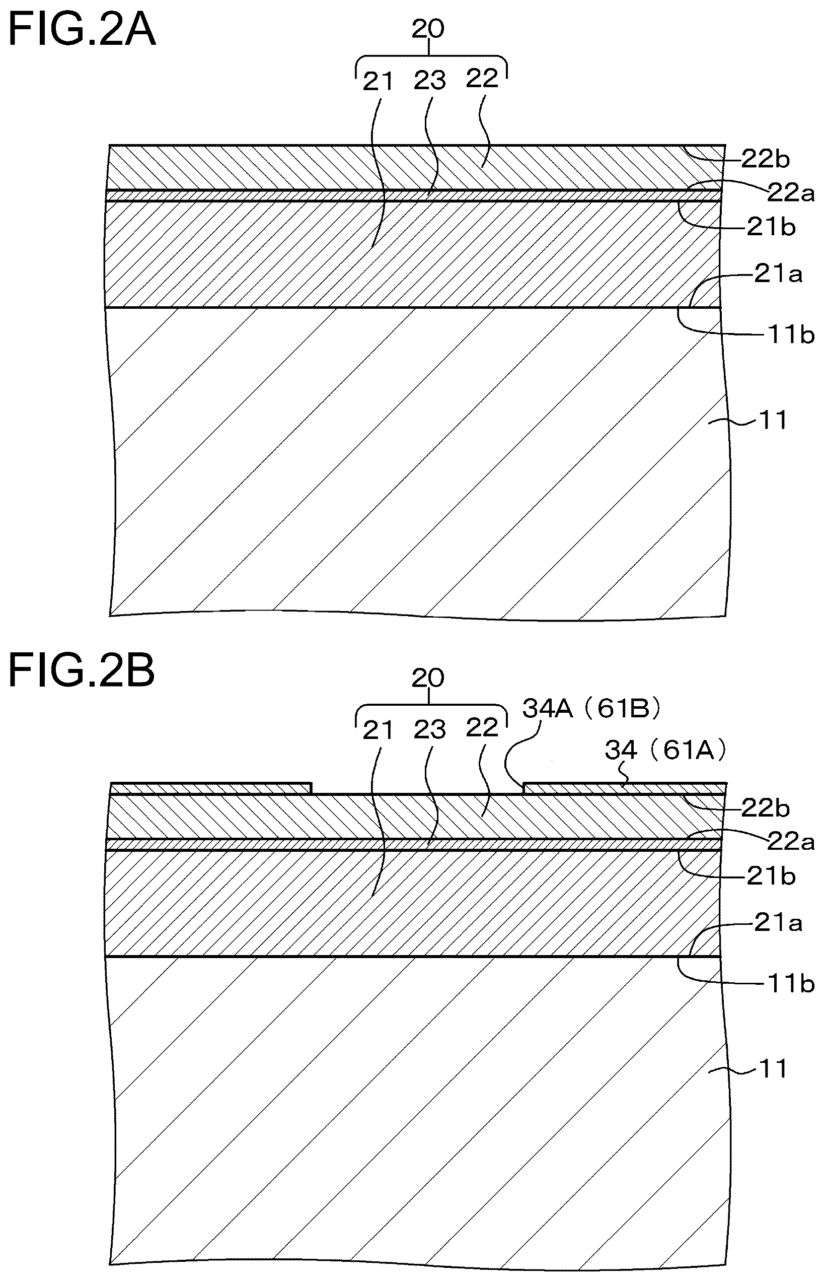 Patent US12126137 Figure 2 – Light-emitting element and method of manufacturing the same