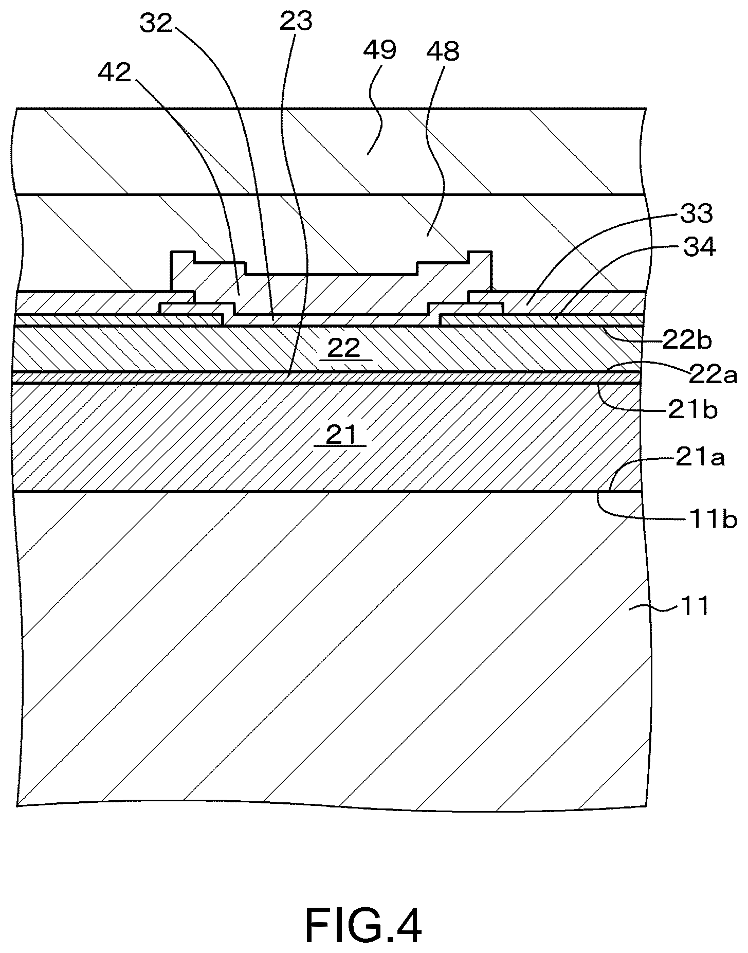 Patent US12126137 Figure 4 – Light-emitting element and method of manufacturing the same