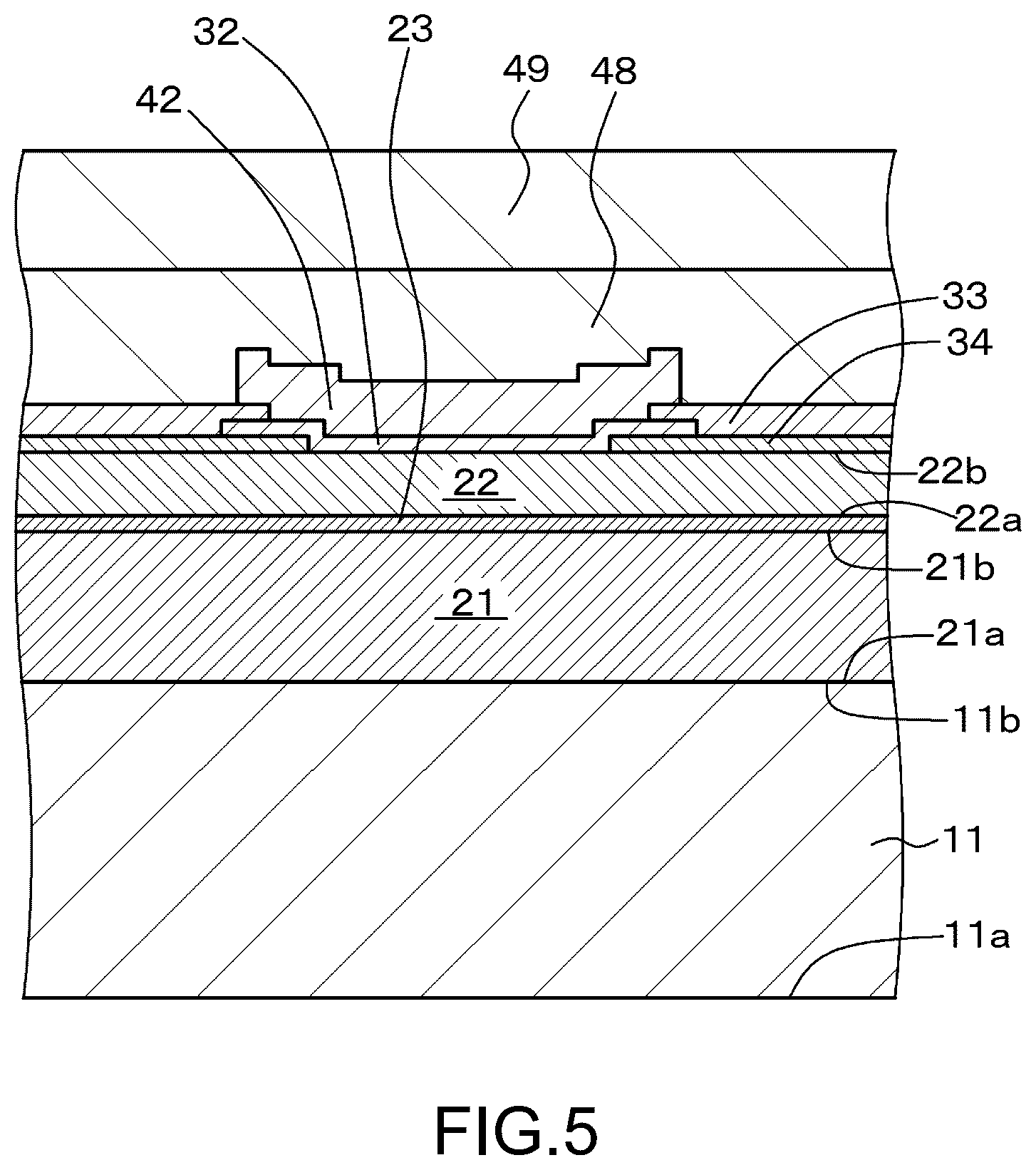 Patent US12126137 Figure 5 – Light-emitting element and method of manufacturing the same