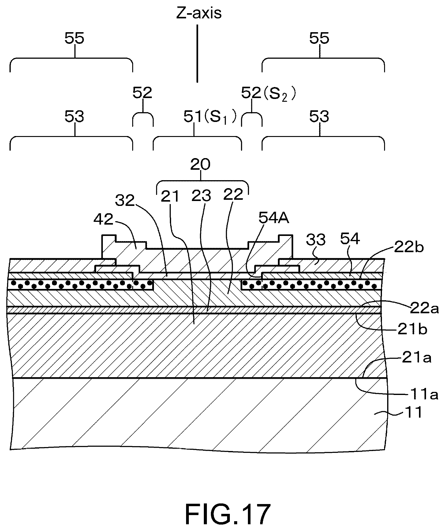 Patent US12126137 Figure 17 – Light-emitting element and method of manufacturing the same