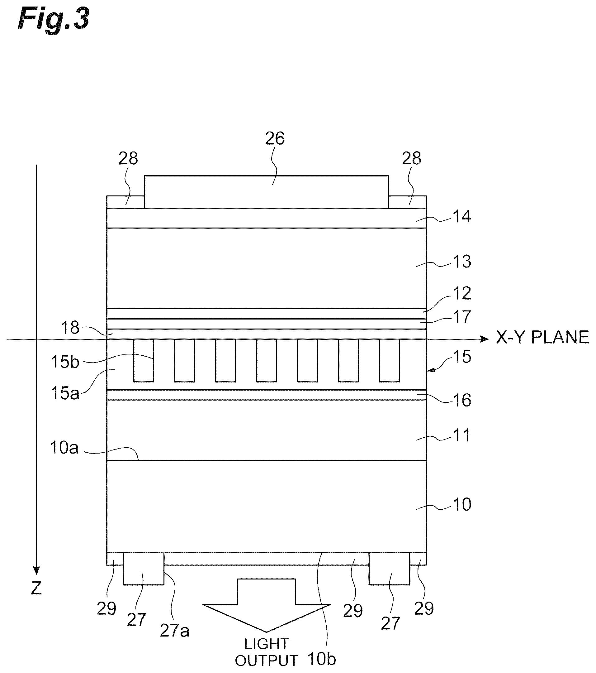 Patent US12126140 Figure 3 – Light-emitting element