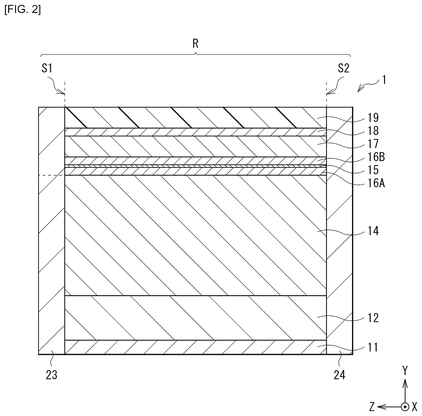 Patent US12126142 Figure 2 – Nitride semiconductor laser device and method of manufacturing nitride semiconductor laser device