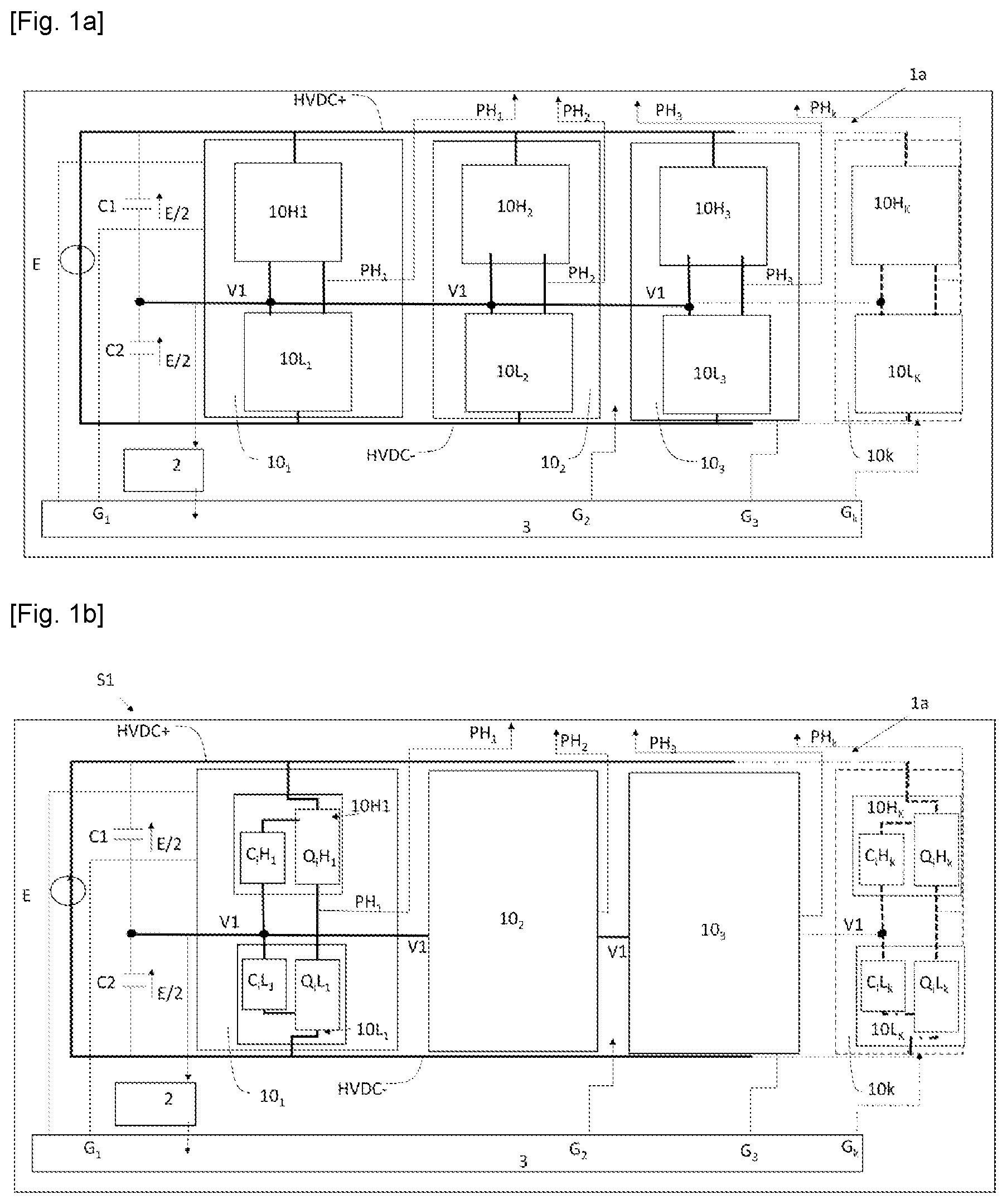 Patent US12126162 Figure 1 – Electrical conversion system of multilevel type protected against an electrical overload