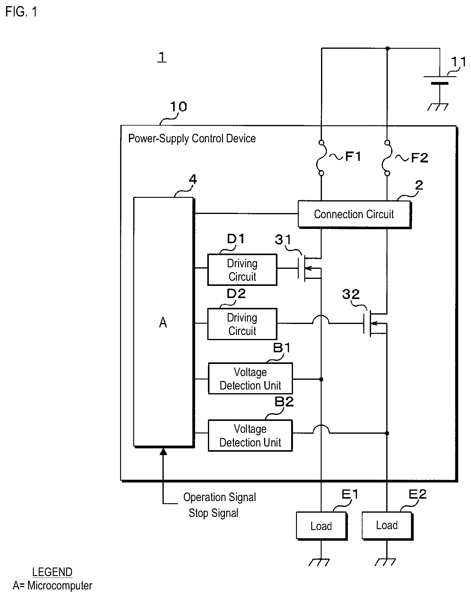 Patent US12126164 Figure 1 – Power-supply control device, blowing method, and computer program