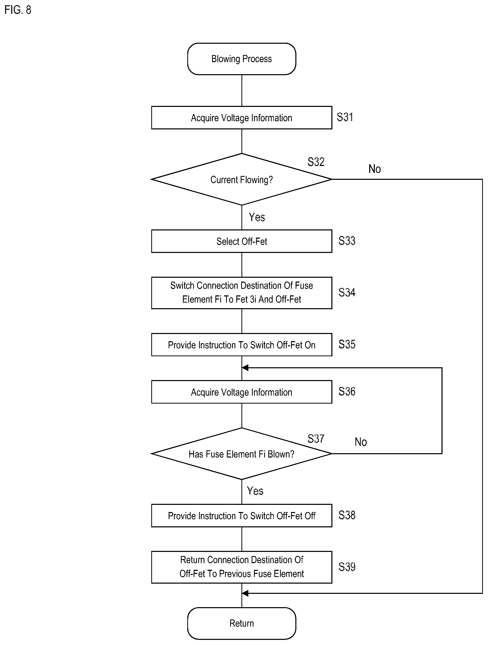 Patent US12126164 Figure 8 – Power-supply control device, blowing method, and computer program