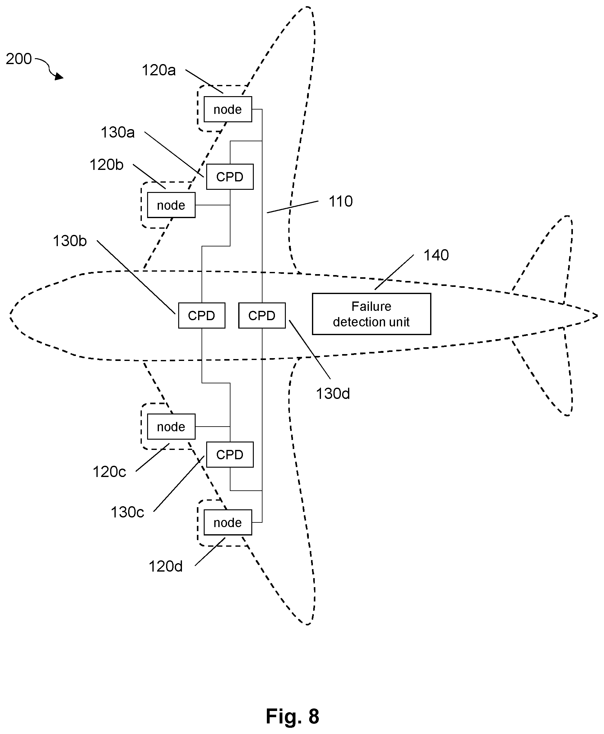 Patent US12126165 Figure 7 – Power distribution network