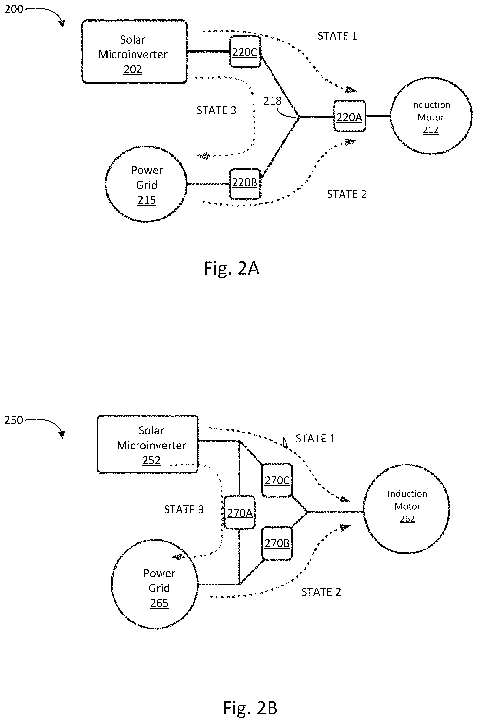 Patent US12126177 Figure 2 – Solar power system for induction motor soft-starting and power compensation, and related methods